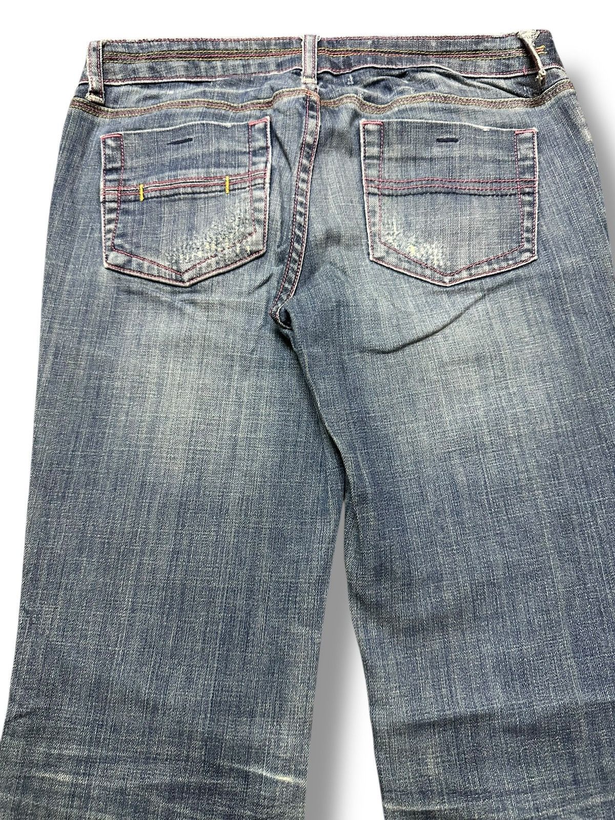 Japanese Brand Striked Jeans With Flare and Bootcut Style Faded Wash Size US 30 / EU 46 - 5 Thumbnail