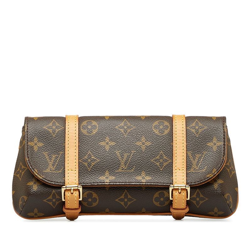 image of Louis Vuitton Monogram Pochette Marelle in Brown, Women's