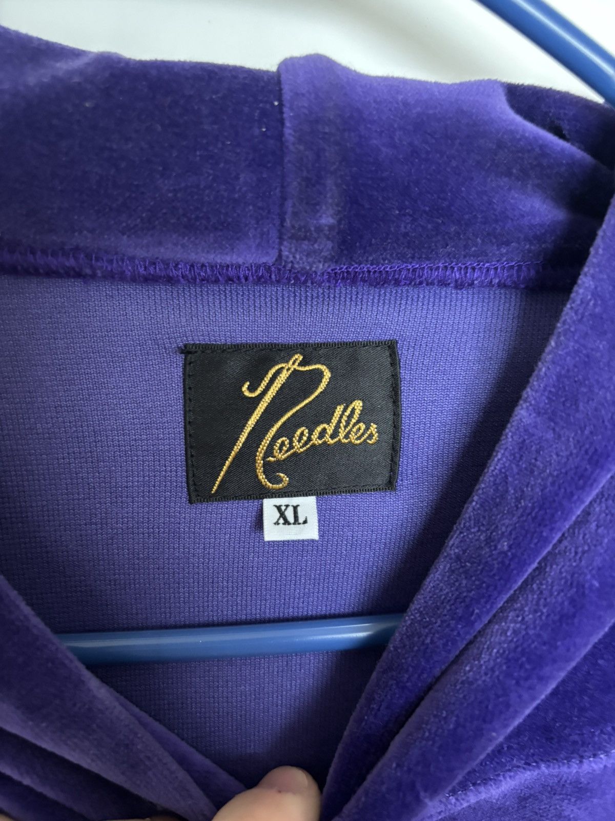 Needles Needles Velour Hoodie Size US XL / EU 56 / 4 - 3 Thumbnail