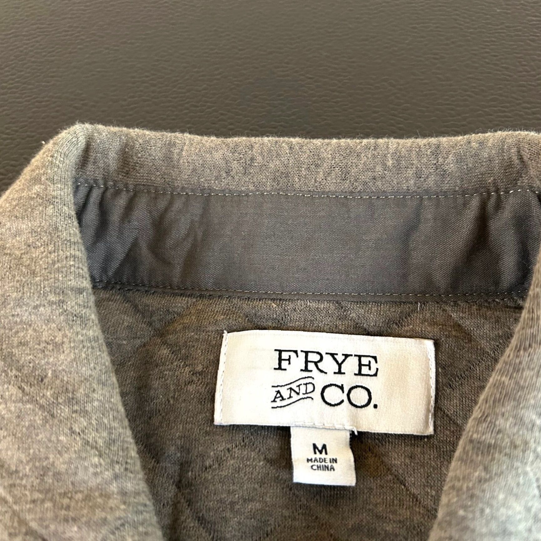 Frye Frye and Co Quilted Shirt Jacket Button Up Pockets Dusky Green Heather Mens Medium Size US M / EU 48-50 / 2 - 2 Thumbnail