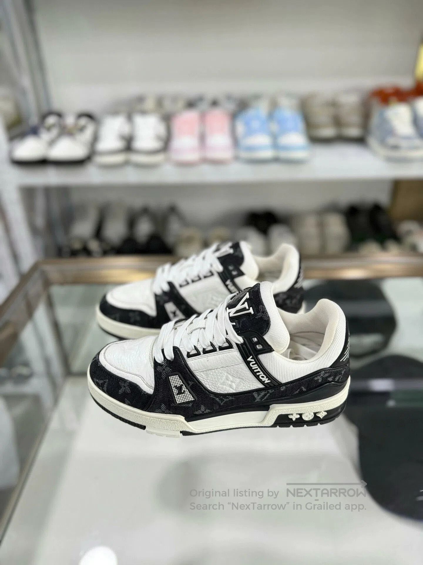 Louis Vuitton Louis Vuitton Black and White Trainers. Size US 7.5 / IT 37.5 - 1 Thumbnail