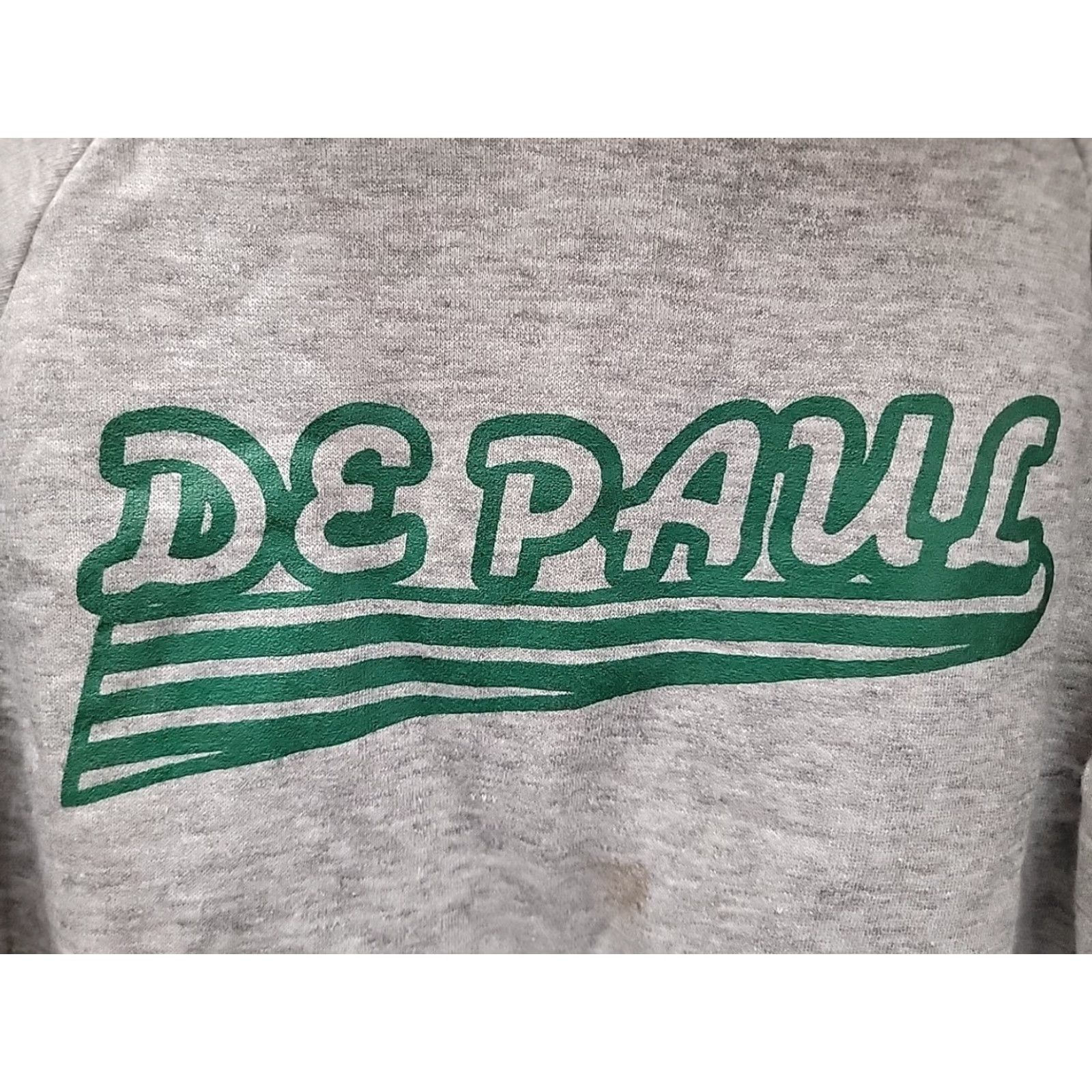 Vintage VINTAGE De Paul Spartans Men’s Finest Quality Sportswear Hoodie M Gray All Seasons Pullover Mens Size US M / EU 48-50 / 2 - 2 Thumbnail