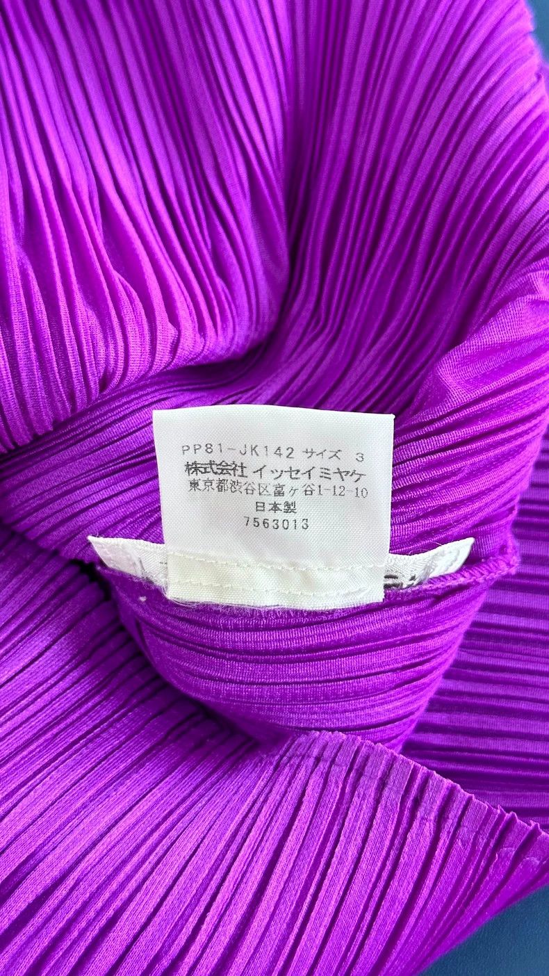 Issey Miyake Issey Miyake Violet pleated short-sleeved shirt Size L / US 10 / IT 46 - 6 Thumbnail