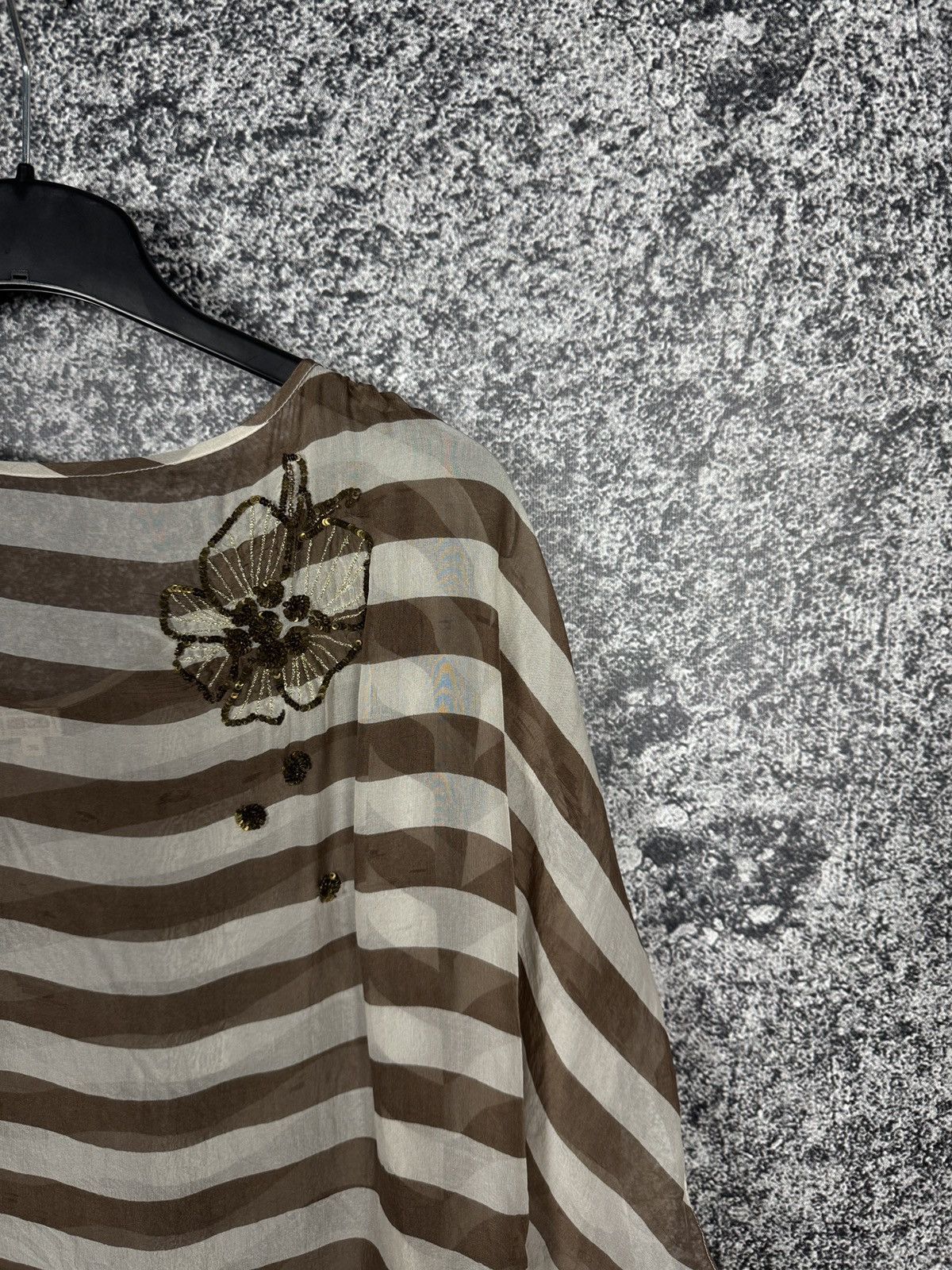 Kenzo Women’s Kenzo Paris Silk Blouse Striped Top Luxury Size 36 Size XS / US 0-2 / IT 36-38 - 2 Thumbnail