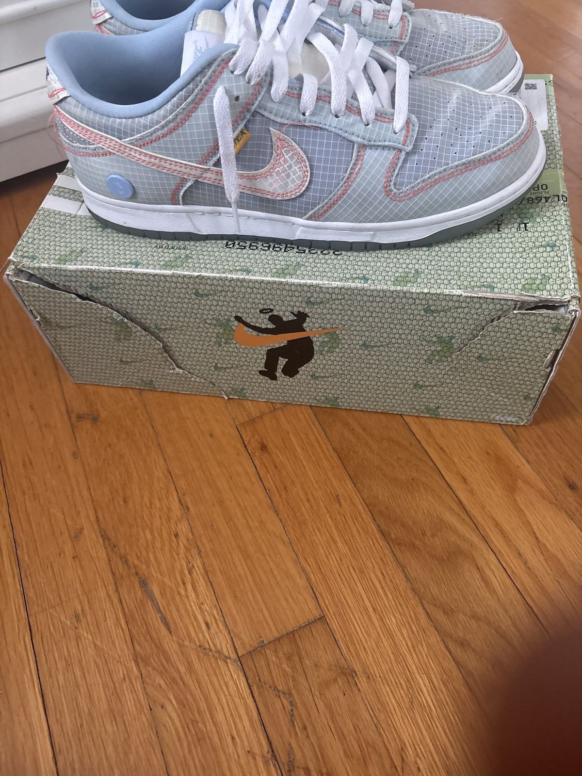 Nike Union LA X Nike Dunk Low ‘Passport Pack-Argon’ Size US 10.5 / EU 43-44 - 9 Thumbnail