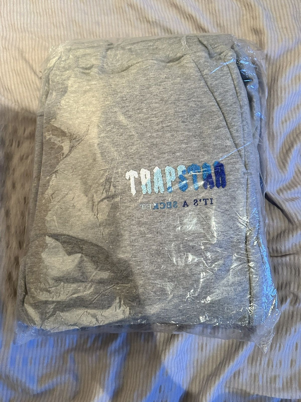 Trapstar London Trapstar Chenille Decoded Full Tracksuit - Grey Ice X-Large Size US XL / EU 56 / 4 - 4 Thumbnail
