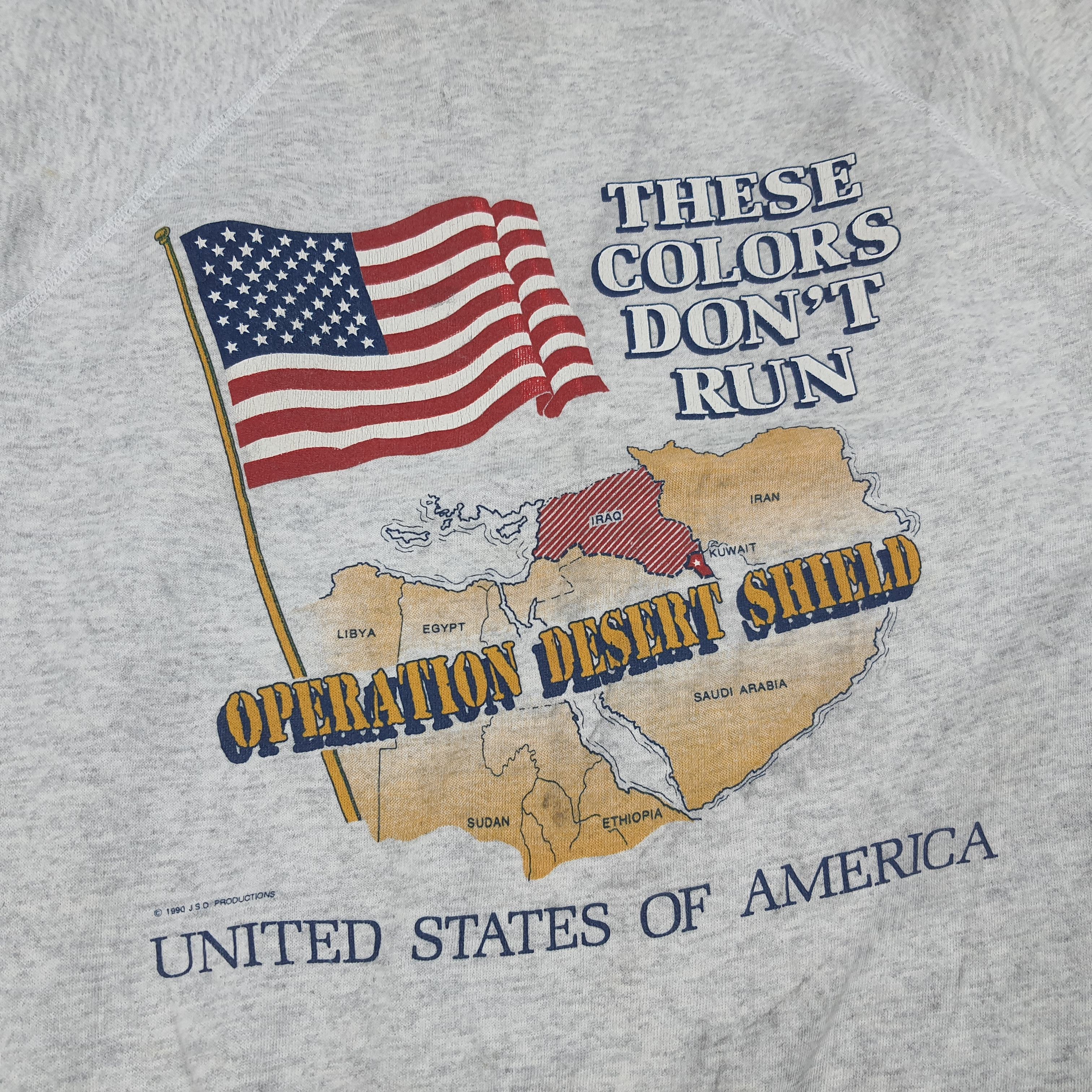 Vintage Vintage United State Of America 90s Run Sweatshirt Size US M / EU 48-50 / 2 - 2 Thumbnail
