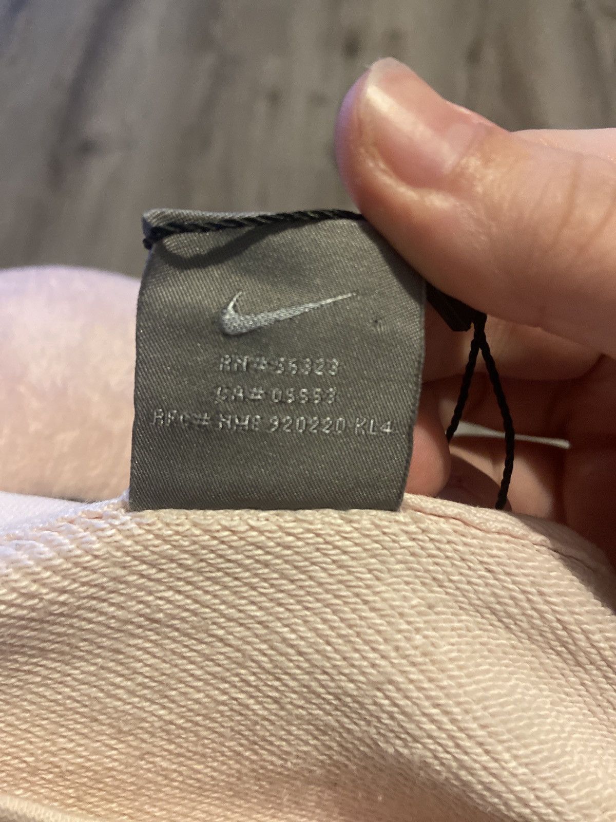 Nike × Vintage vintage nike spellout baby pink sweatshirt Size US S / EU 44-46 / 1 - 4 Thumbnail