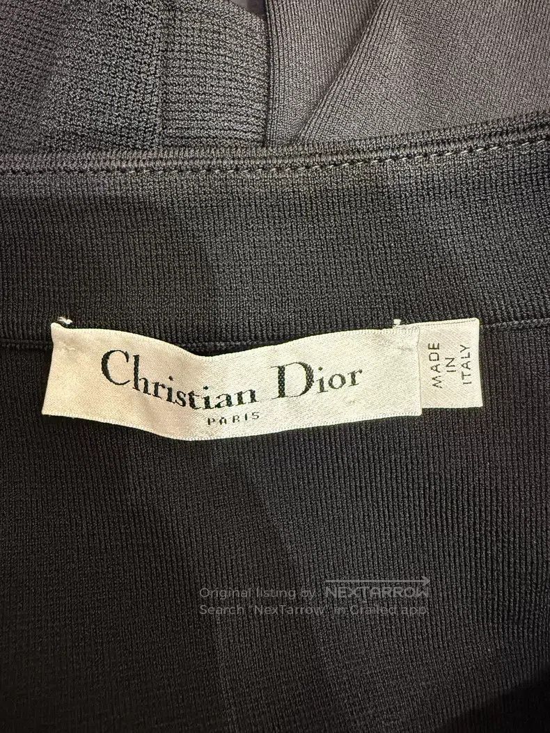 Dior Dior Black ruffled gold buckle coat Size XXS / US 00 / IT 34 - 3 Thumbnail
