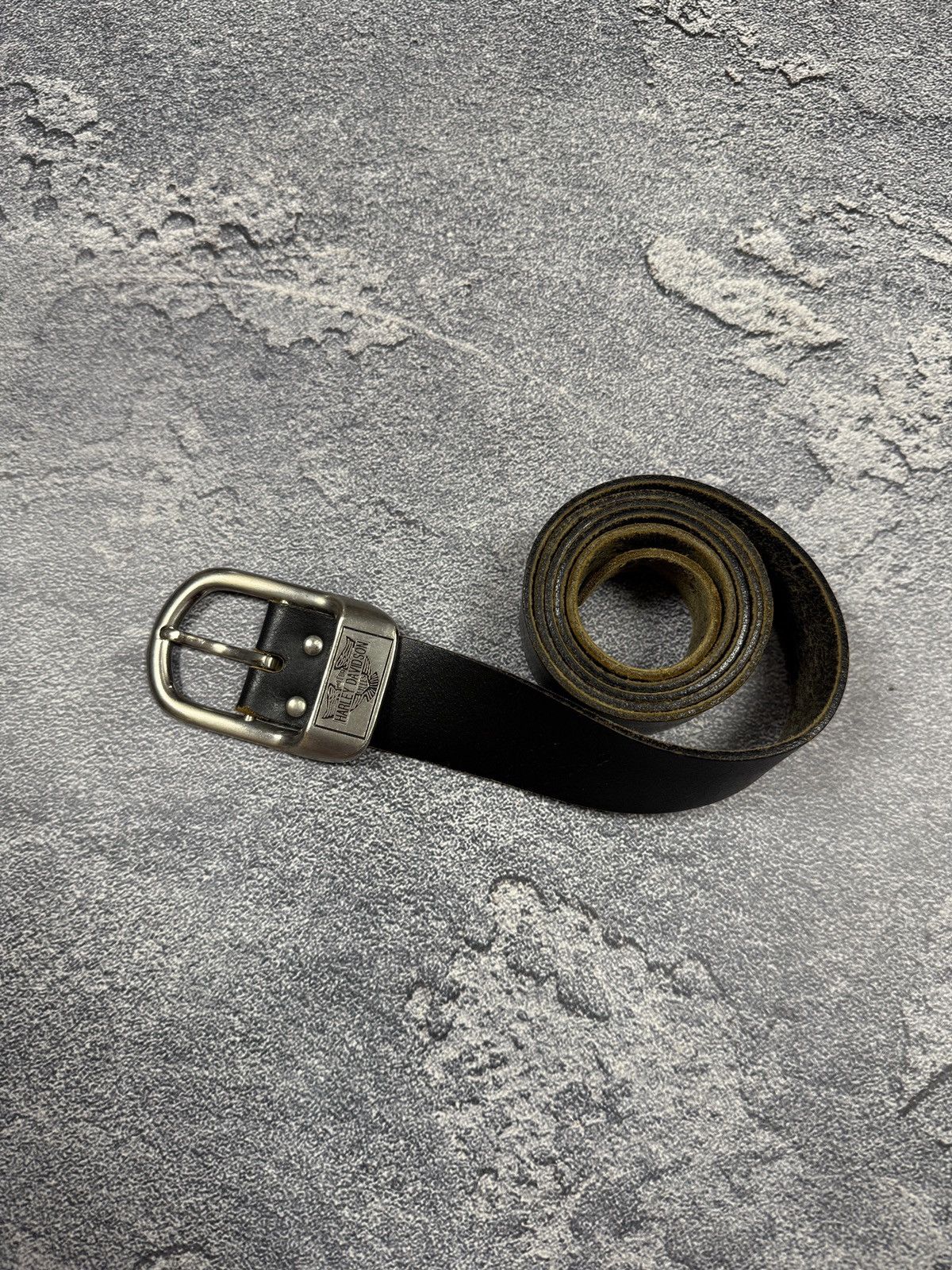 Vintage VINTAGE 00s HARLEY DAVIDSON LEATHER BELT Size ONE SIZE - 3 Thumbnail