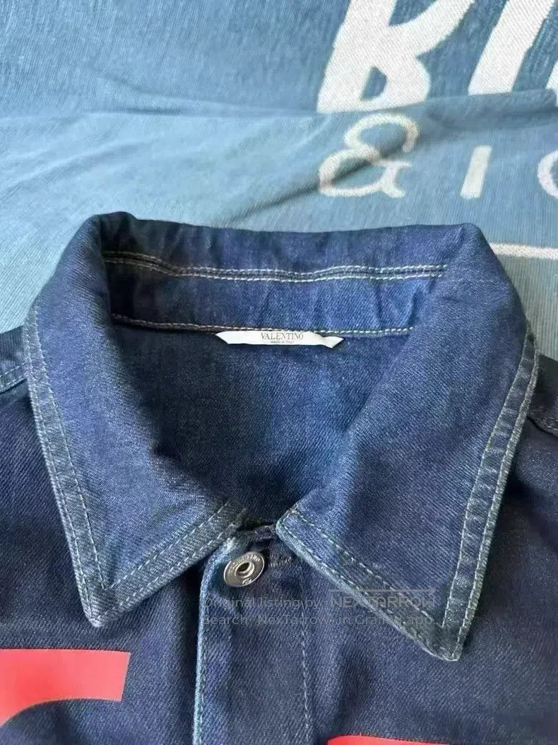 Valentino Valentino Big logo denim jacket Size US M / EU 48-50 / 2 - 3 Thumbnail