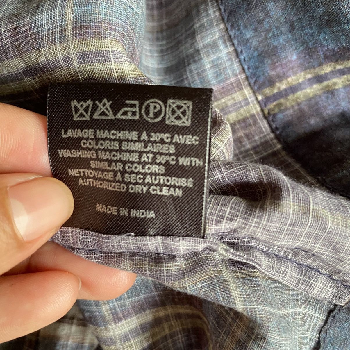 Isabel Marant Etoile ISABEL MARANT ETOILE Navy Plaid Open-Front Shirt Size XXS / US 00 / IT 34 - 10 Thumbnail