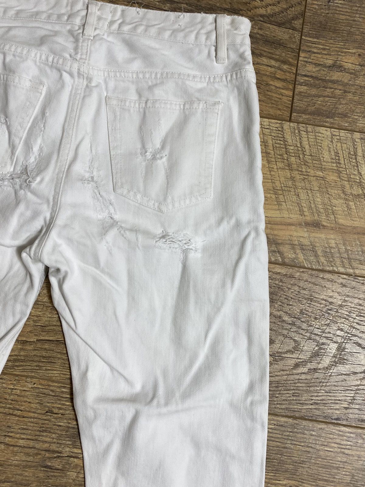 Acne Studios Rare Acne Studios Women's Pop White Trash Distressed Jeans Size 24" / US 00 / IT 34 - 8 Thumbnail