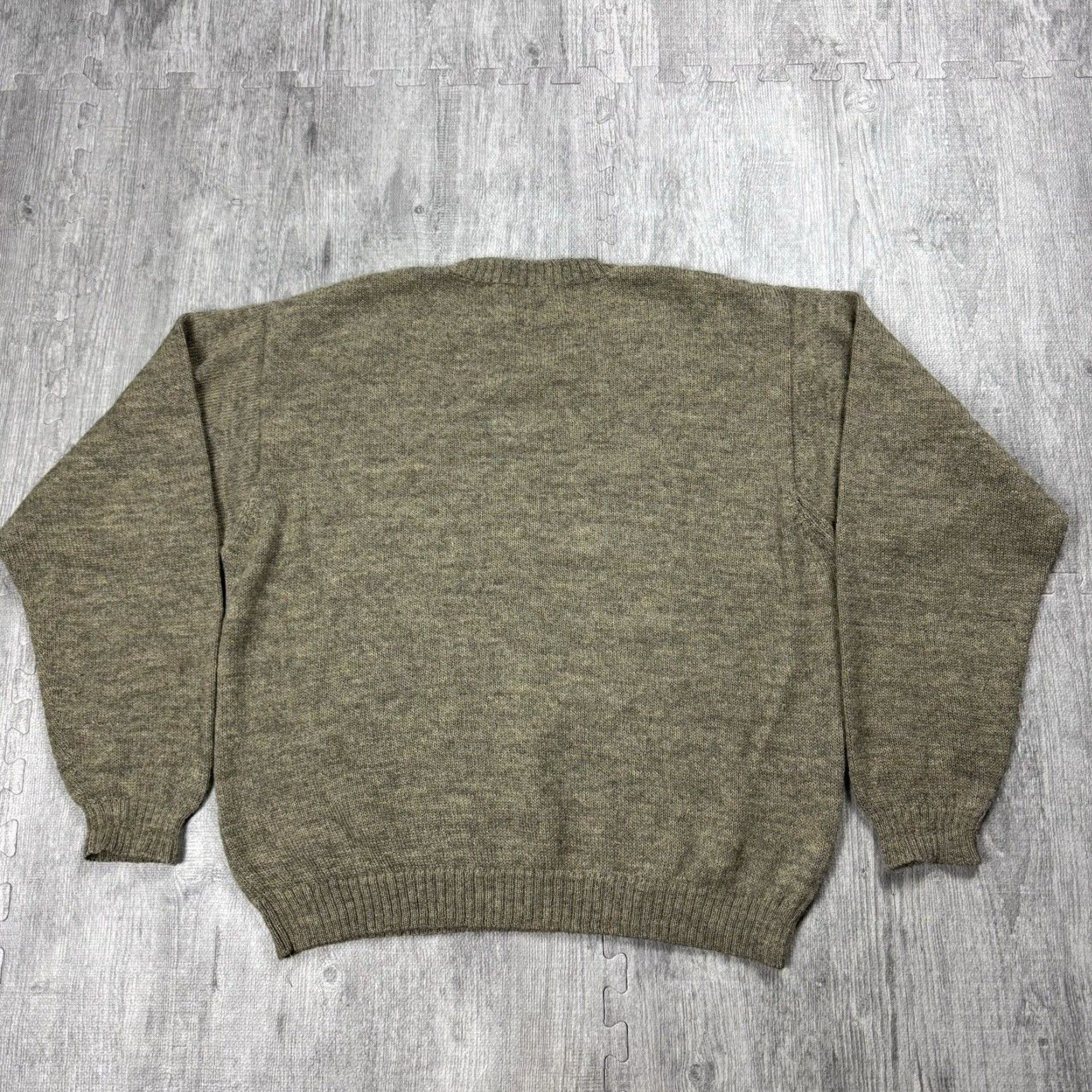 Vintage VINTAGE Willis & Geiger Wool Sweater Men Large Heathered Beige 90s Classic Outdoor Knitted Pullover Size US L / EU 52-54 / 3 - 4 Thumbnail