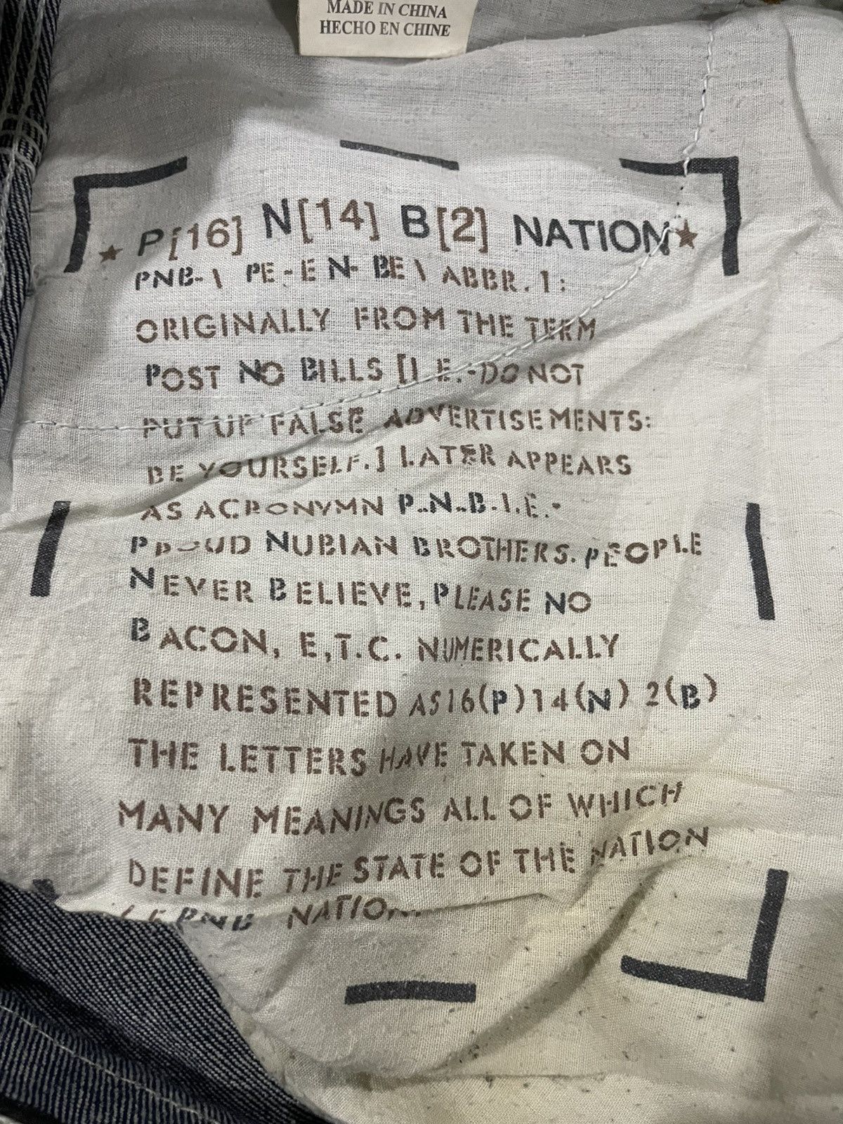Eminem × JNCO × Rap Tees Y2K PNB Nation Eminem Super Baggy Rap Carpenter Skater Jeans Size US 36 / EU 52 - 9 Thumbnail