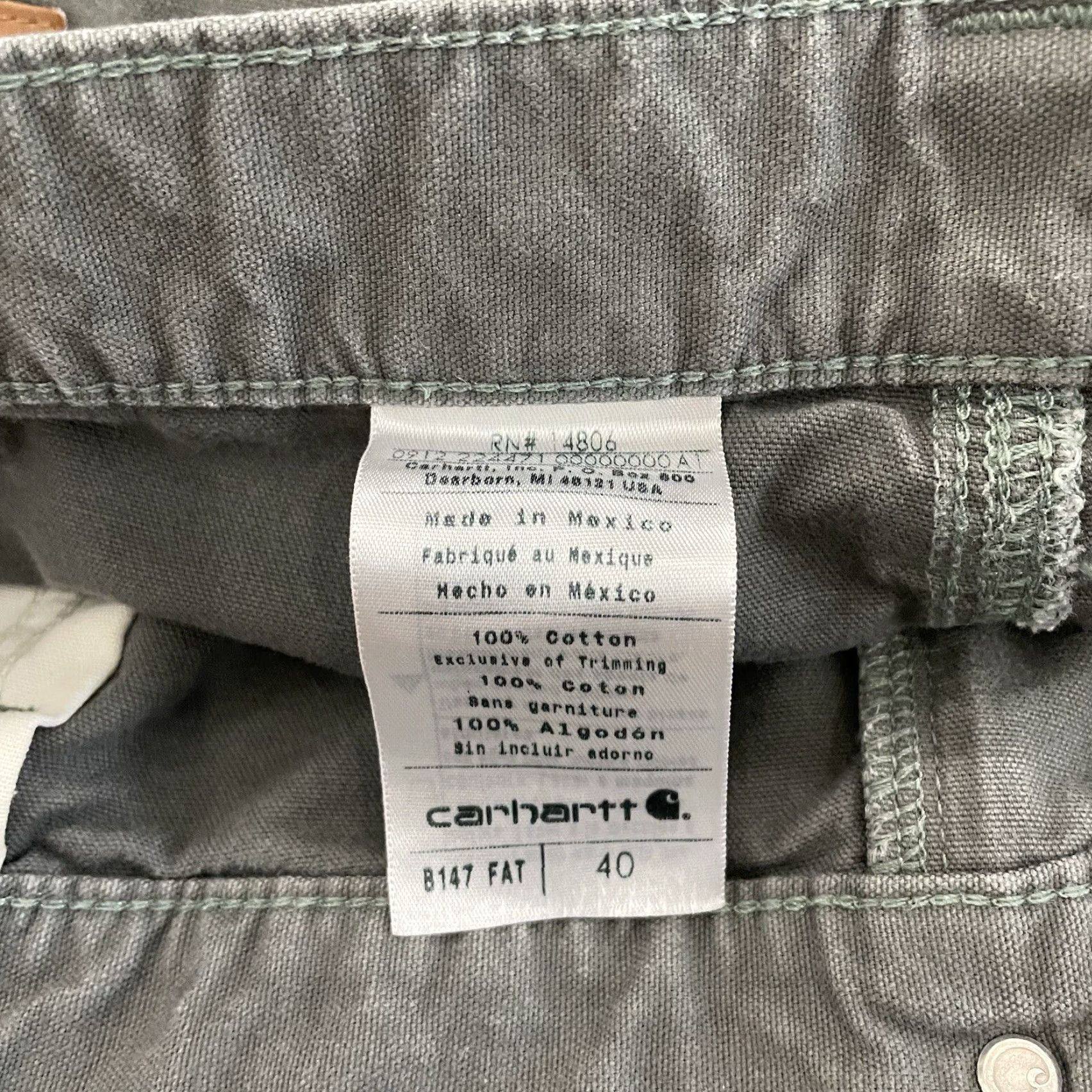 Carhartt Carhartt Cargo Shorts Mens Size 40 Gray 100% Cotton Size US 40 / EU 56 - 4 Thumbnail