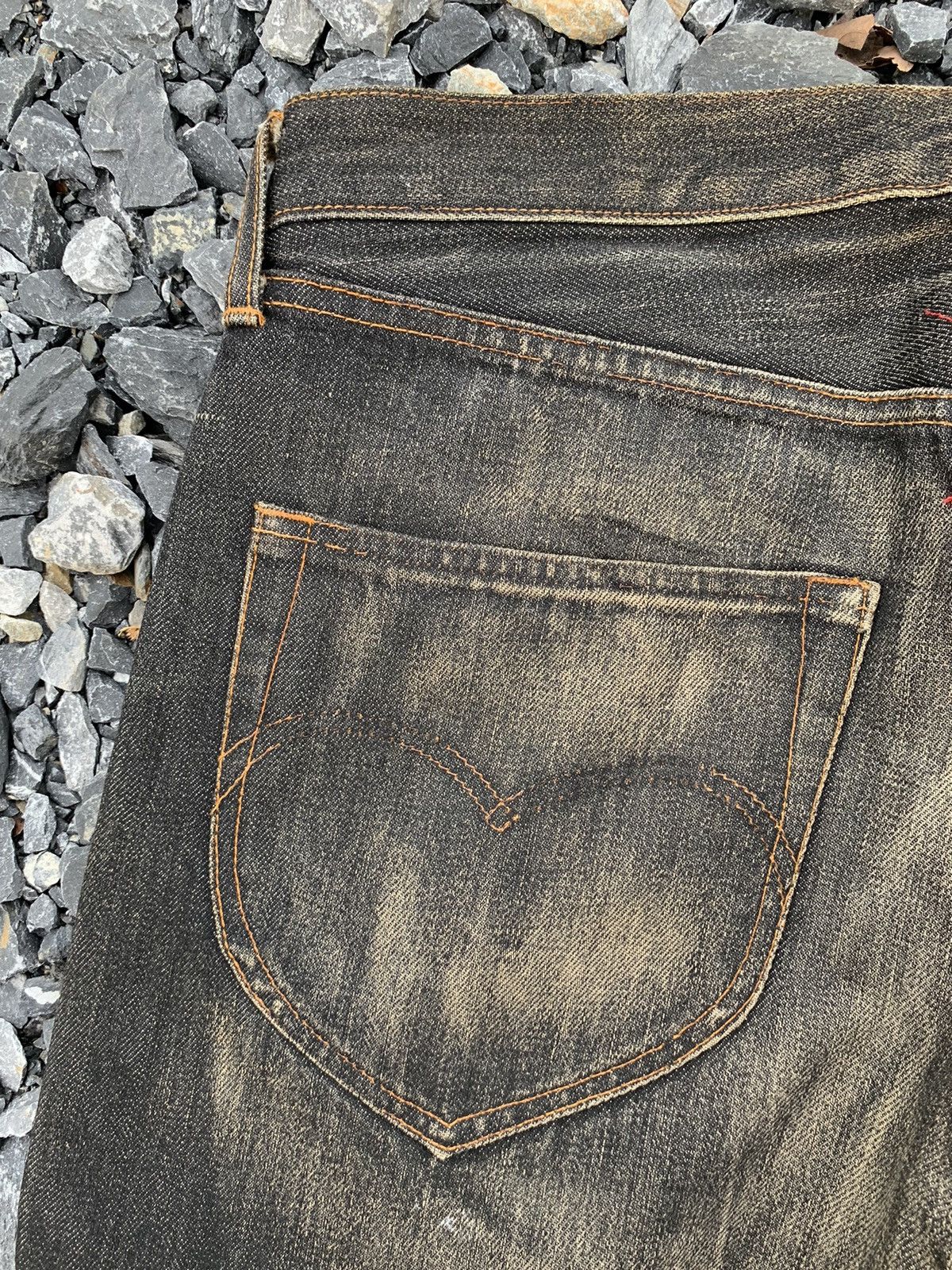 Other JAPANESE BRAND LUMR SELVEDGE RUSTY&FADED DISTRESSED DENIM Size US 35 - 14 Thumbnail