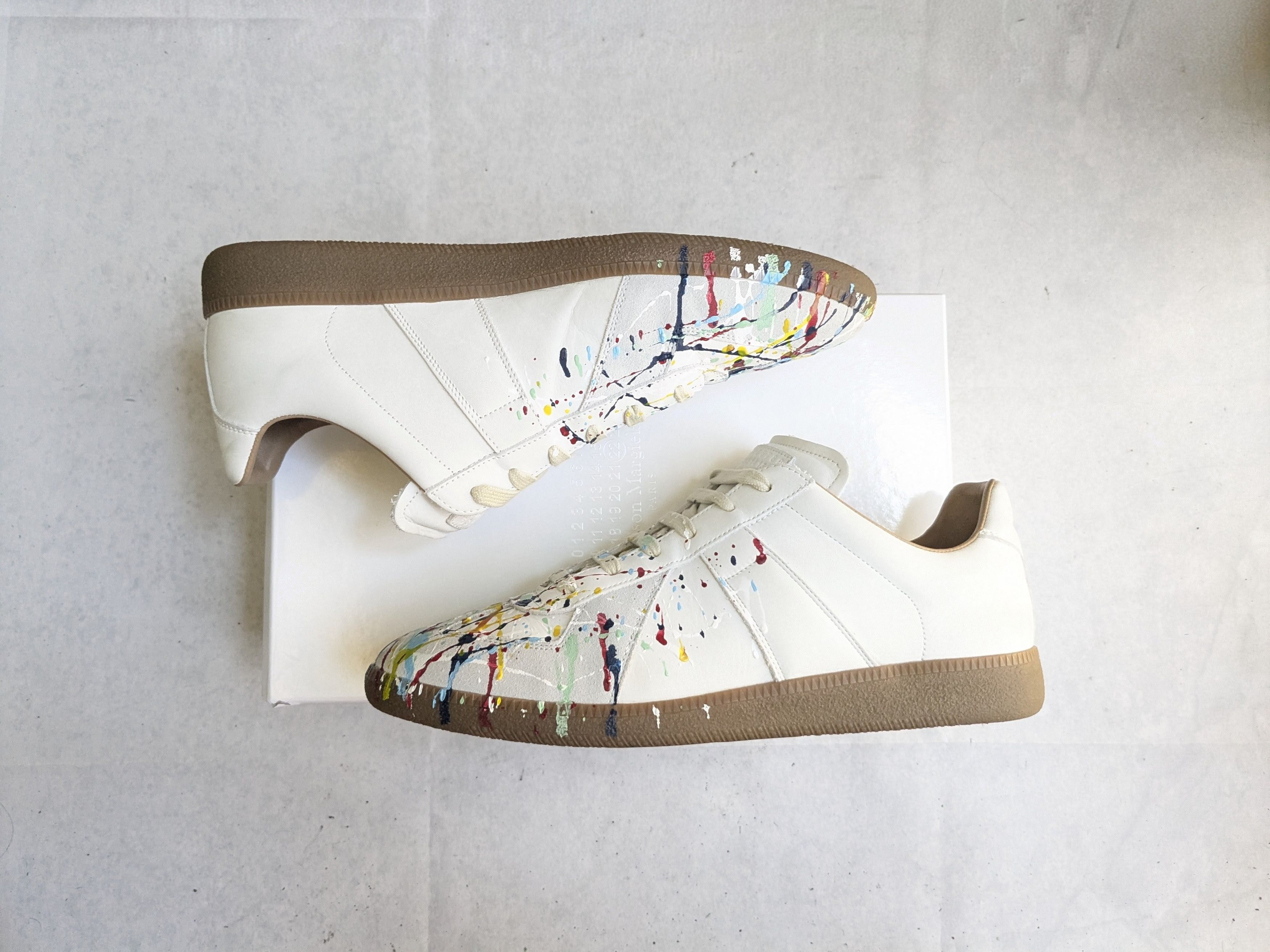 Maison Margiela Maison Margiela GAT Replica Paint Splatter 11.5 44.5 Size US 11.5 / EU 44-45 - 4 Thumbnail