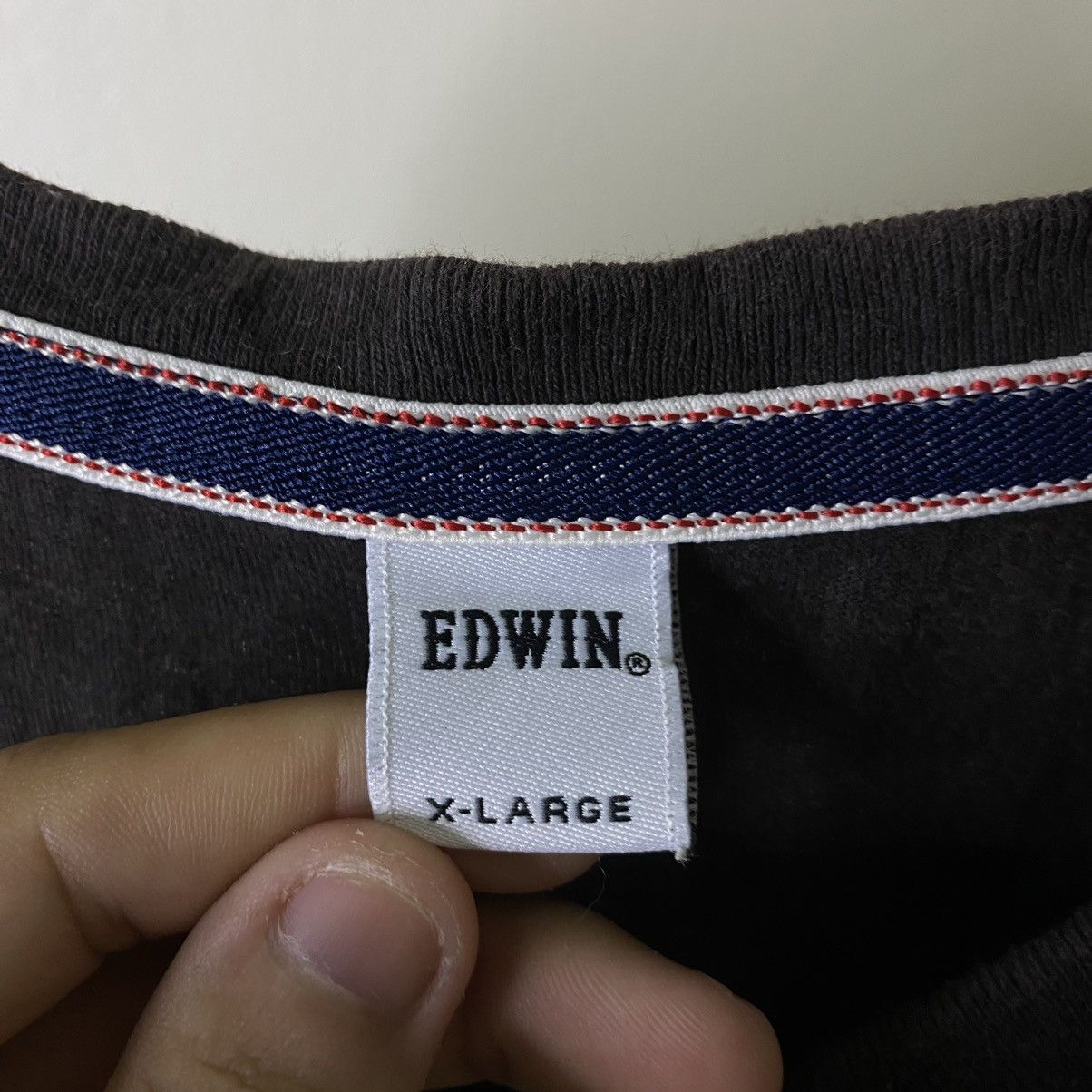 Edwin Edwin Camo Box Logo Selvedge Tee Evisu Momotaro Flathead Size US L / EU 52-54 / 3 - 4 Thumbnail