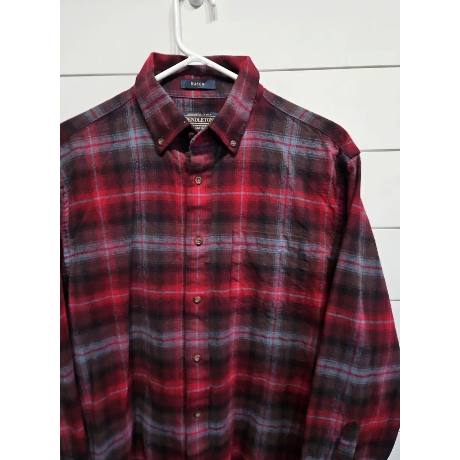 Pendleton Pendleton Woolen Mills High Grade Western Wool Buffalo Plaid Shirt Mens Medium Size US M / EU 48-50 / 2 - 2 Thumbnail