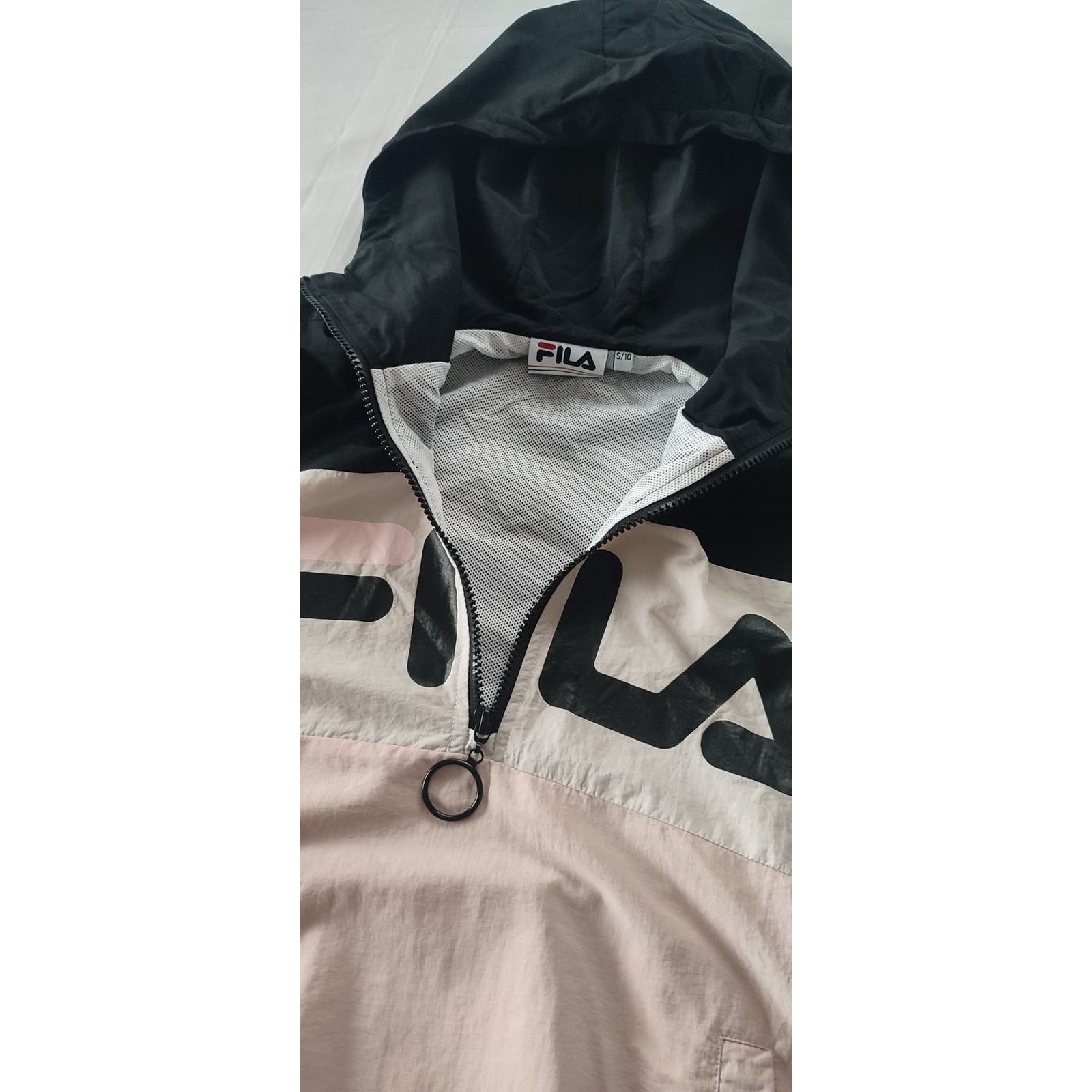 Fila FILA Black, White & Pink Windbreaker Jacket Size Small (10) Size S / US 4 / IT 40 - 2 Thumbnail