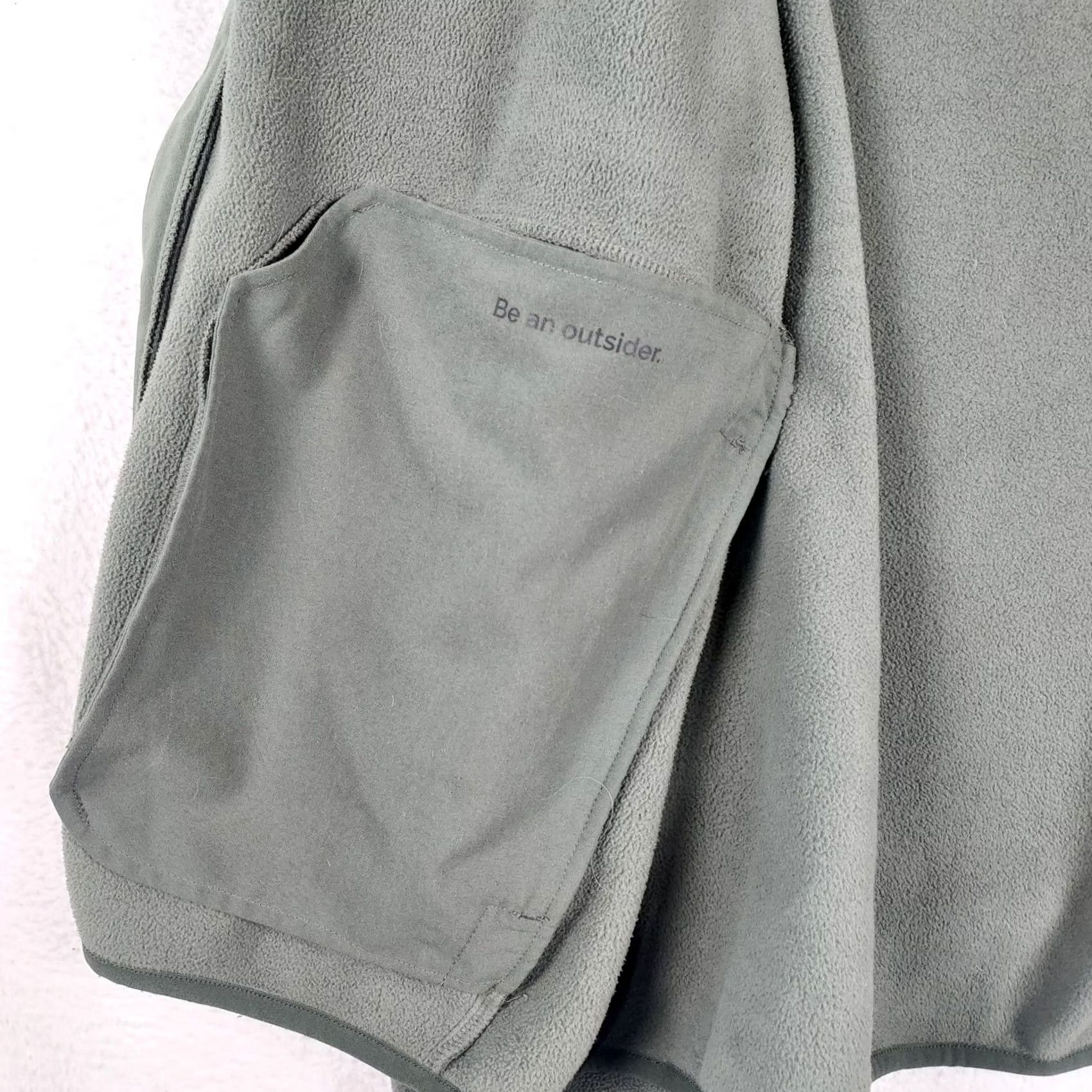 Layer 8 FIGS Womens 2XL Green Full Zip Fleece Jacket Medical Scrub Layer | Solid Polyester Womens Size XXL / US 16-18 / IT 52-54 - 7 Thumbnail