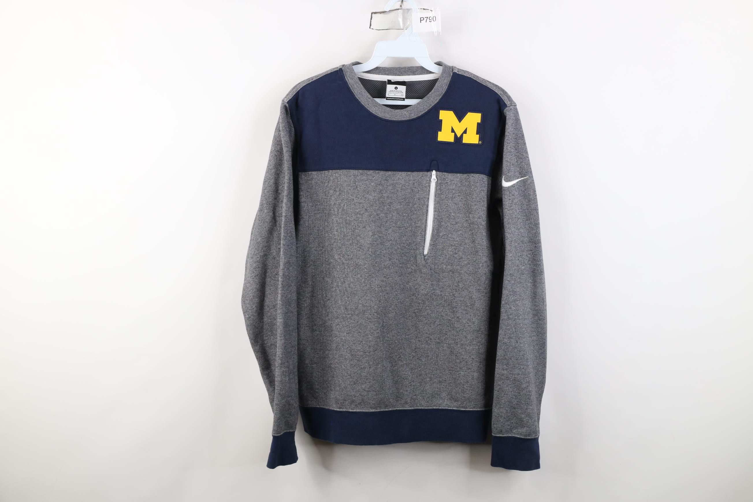 Nike Nike University of Michigan Crewneck Sweatshirt Color Block Size US S / EU 44-46 / 1 - 1 Thumbnail