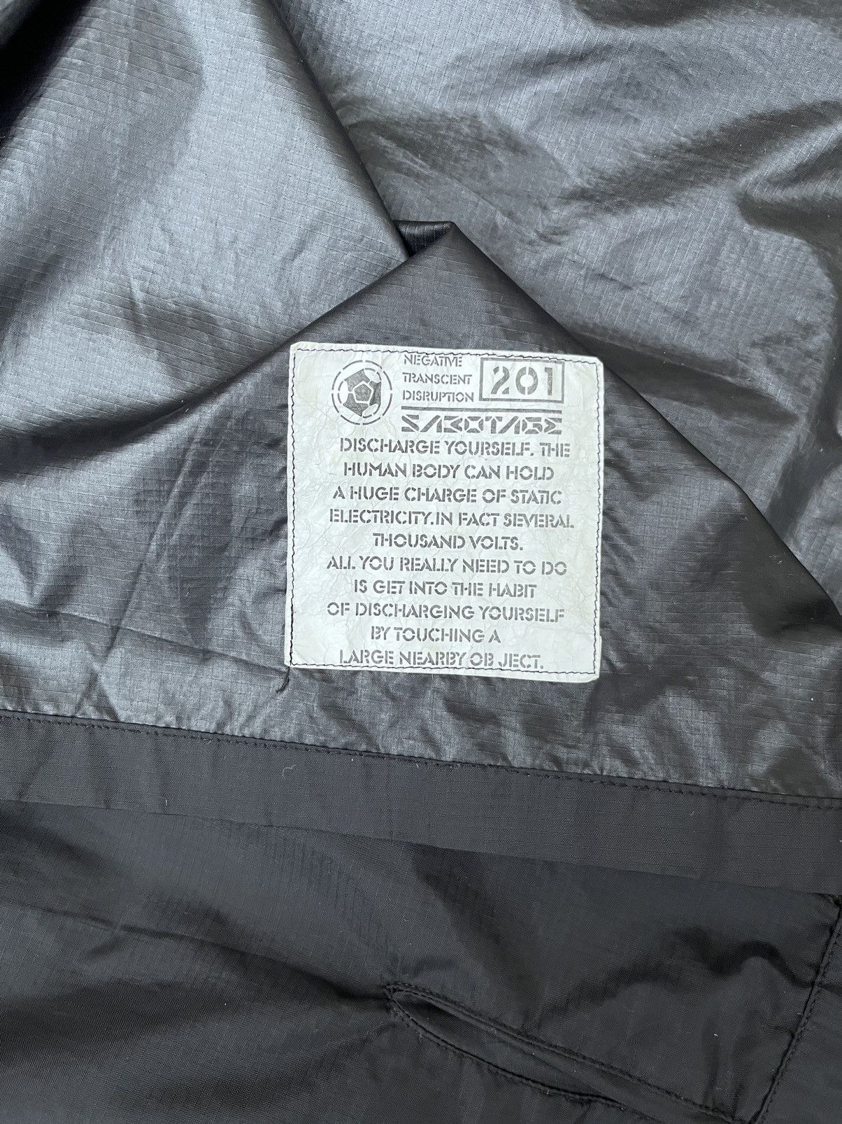 Errolson Hugh 90s Sabotage by Errlson Hugh Japan Rave DJ Waterproof Jacket Size US L / EU 52-54 / 3 - 4 Thumbnail