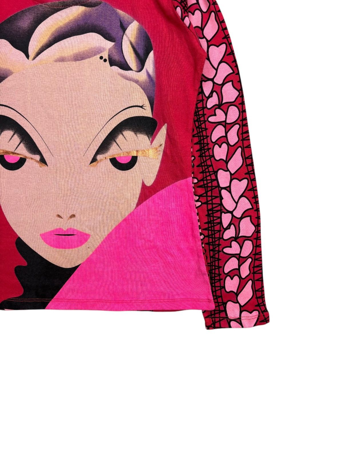 Custo Barcelona 2000s Custo Barcelona - It Girl Printed Face Top Size M / US 6-8 / IT 42-44 - 6 Thumbnail