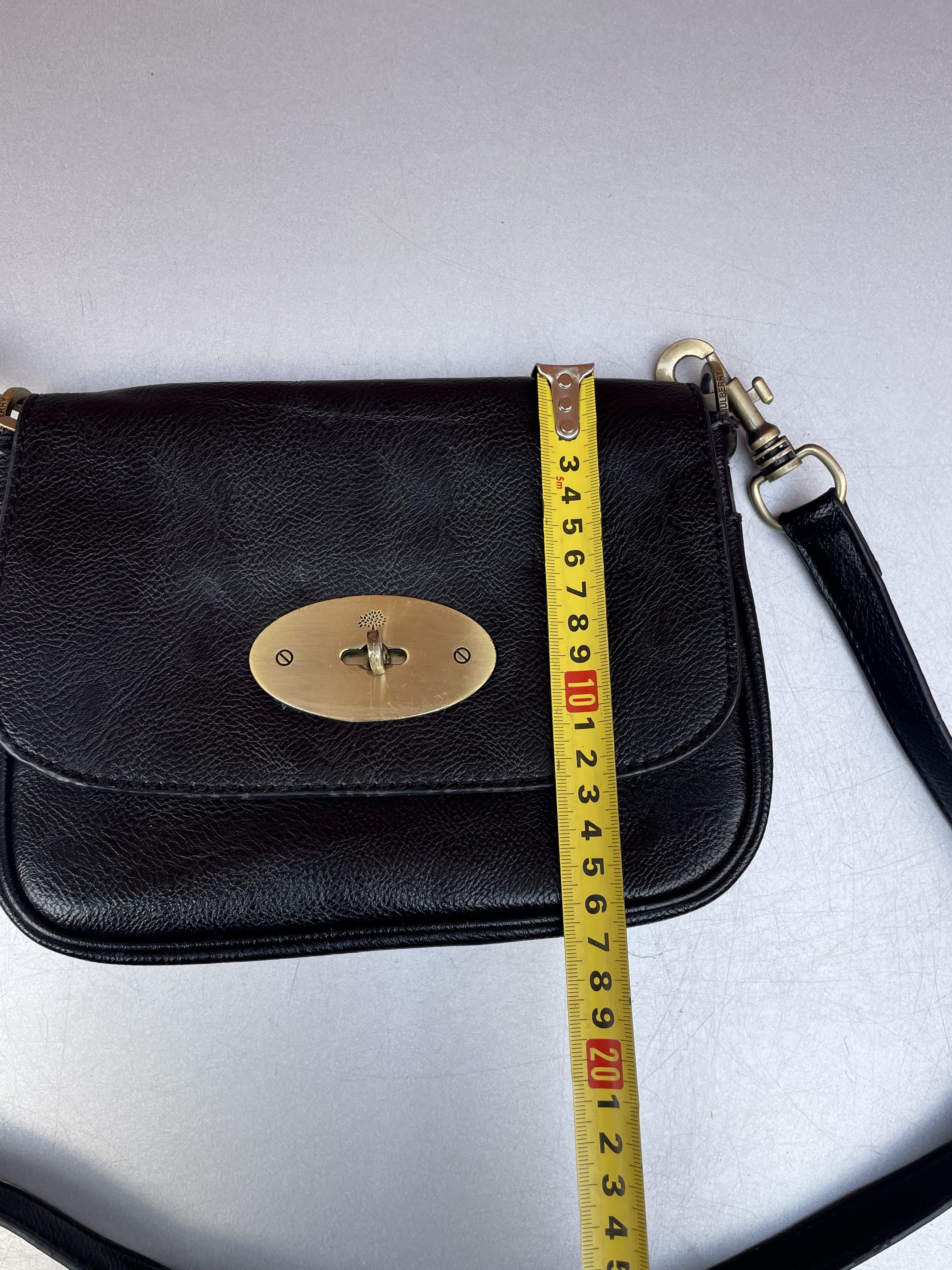 Mulberry Rare✅Mulberry Vintage Black Leather Shoulder Bag Crossbody Size ONE SIZE - 10 Thumbnail