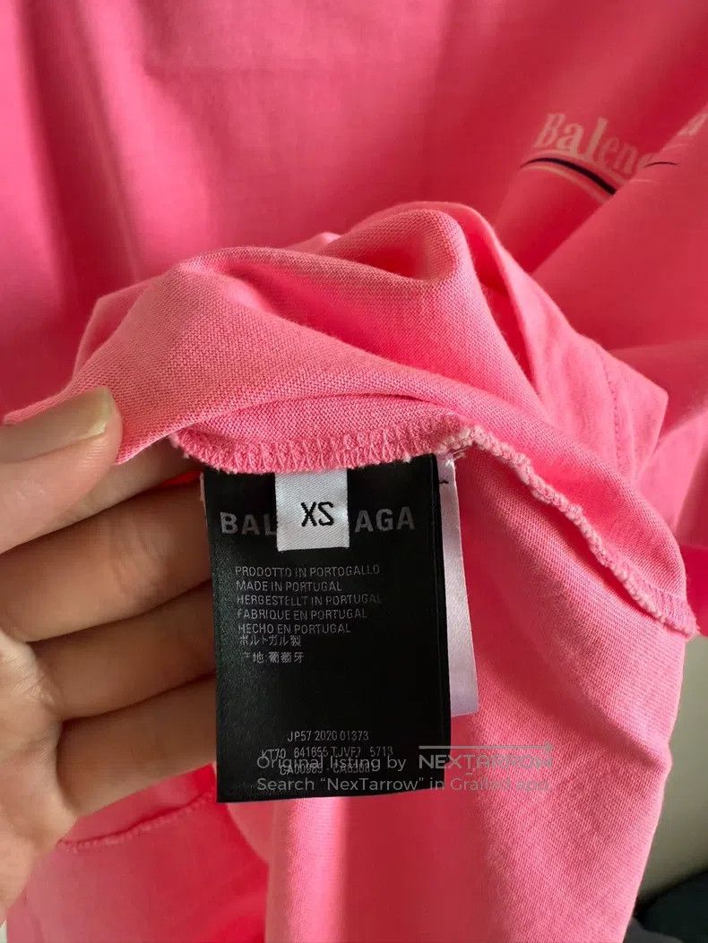 Balenciaga Balenciaga Pink Cola Print Crewneck Short Sleeve T-Shirt Size US XS / EU 42 / 0 - 4 Thumbnail
