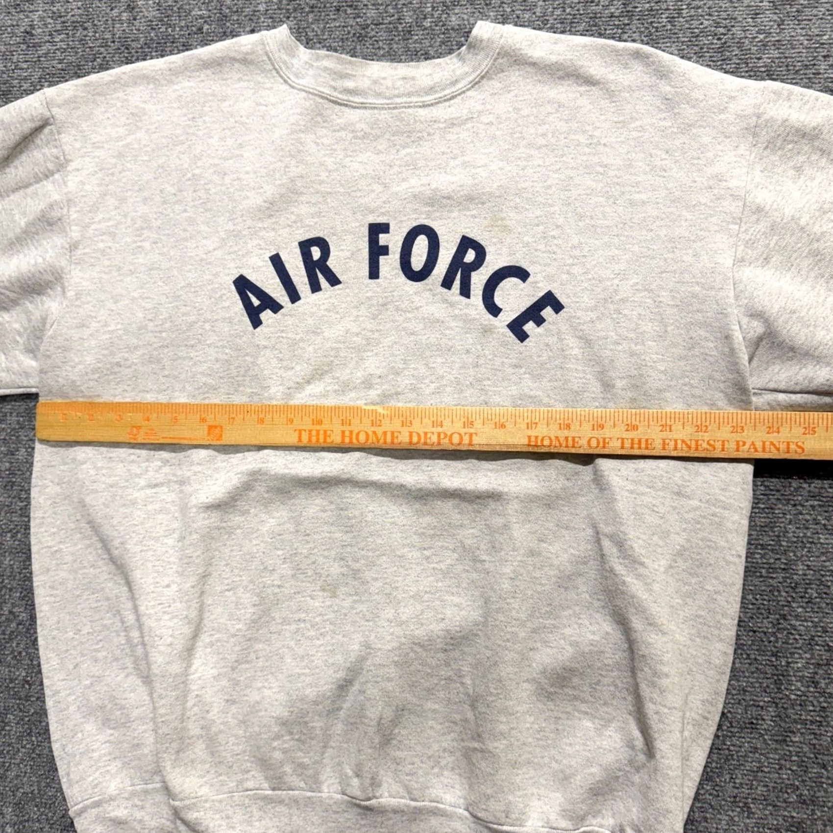 The Unbranded Brand VINTAGE Air Force Sweatshirt Mens Large Gray Cotton Paper Tag Made In USA Size US L / EU 52-54 / 3 - 6 Thumbnail