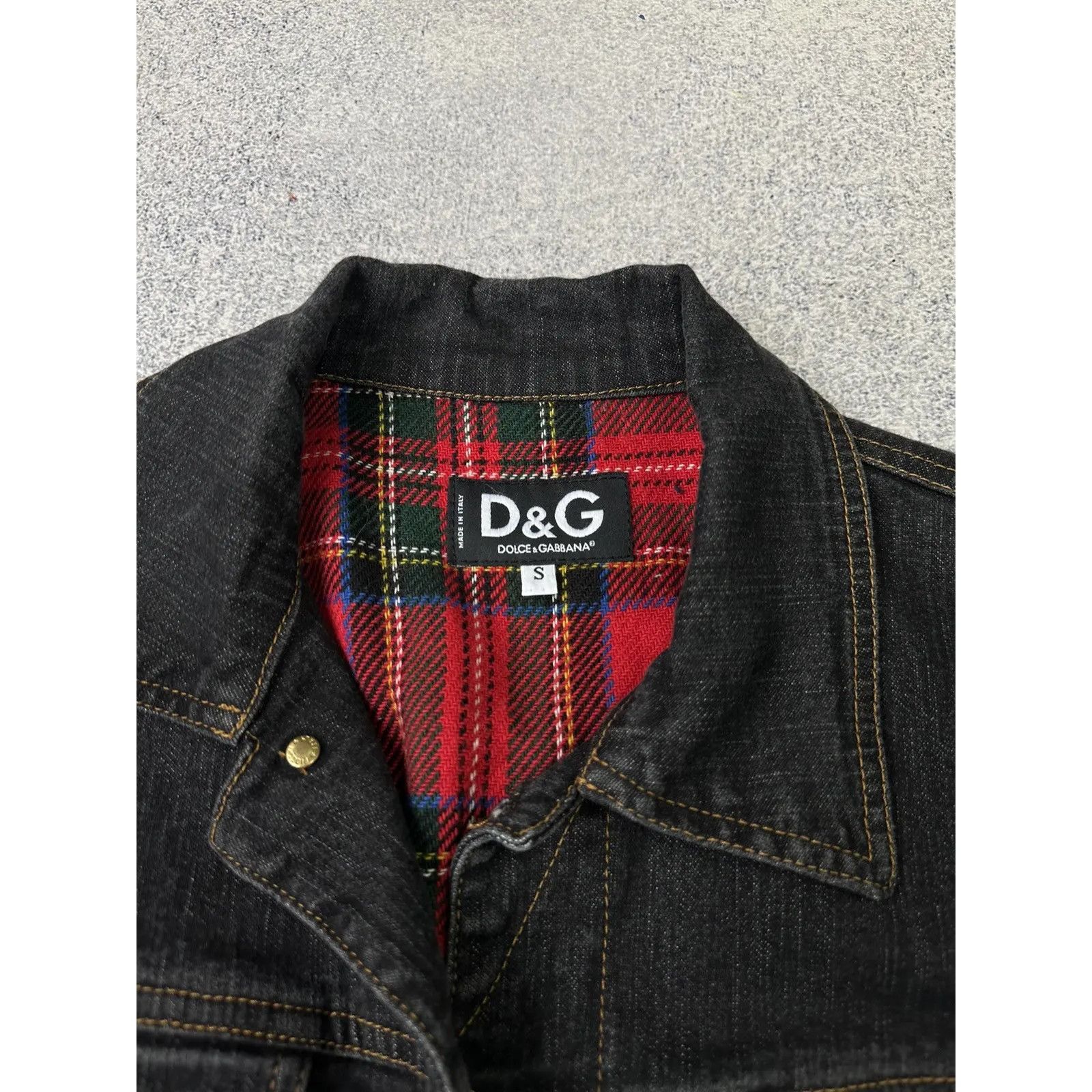 Dolce & Gabbana VTG Dolce&Gabbana HandPrinted Woman Denim Jacket Size S / US 4 / IT 40 - 8 Thumbnail