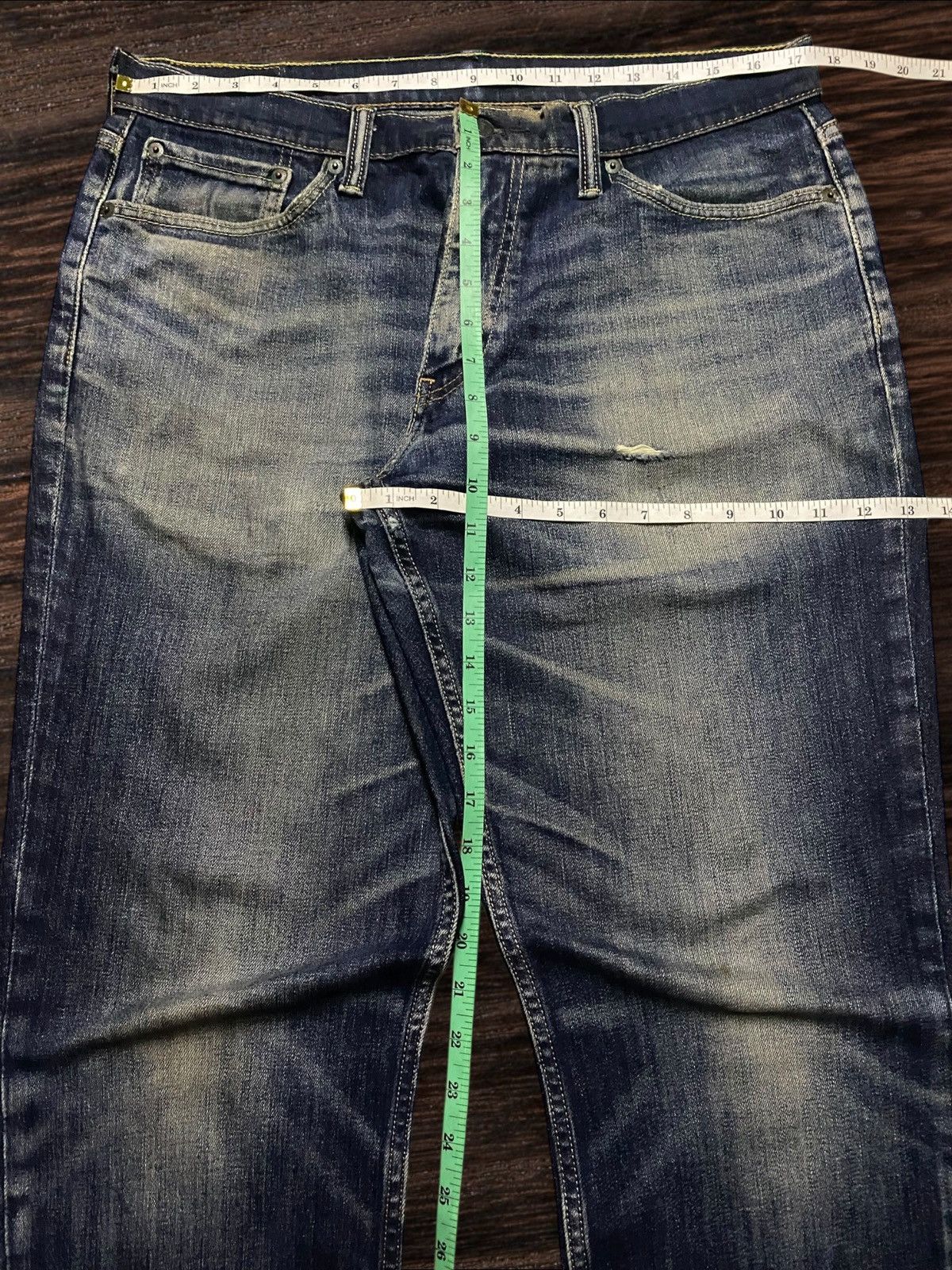 Levi's Vintage Levis 541 Mud Wash Distressed Slim Fit Jeans Size US 34 / EU 50 - 12 Thumbnail