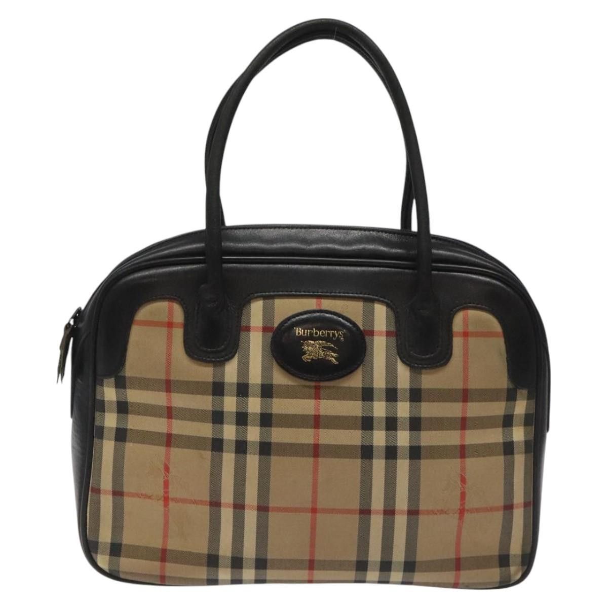Burberry Nova Check Beige Canvas Handbag (Pre-Owned) Size ONE SIZE - 1 Thumbnail