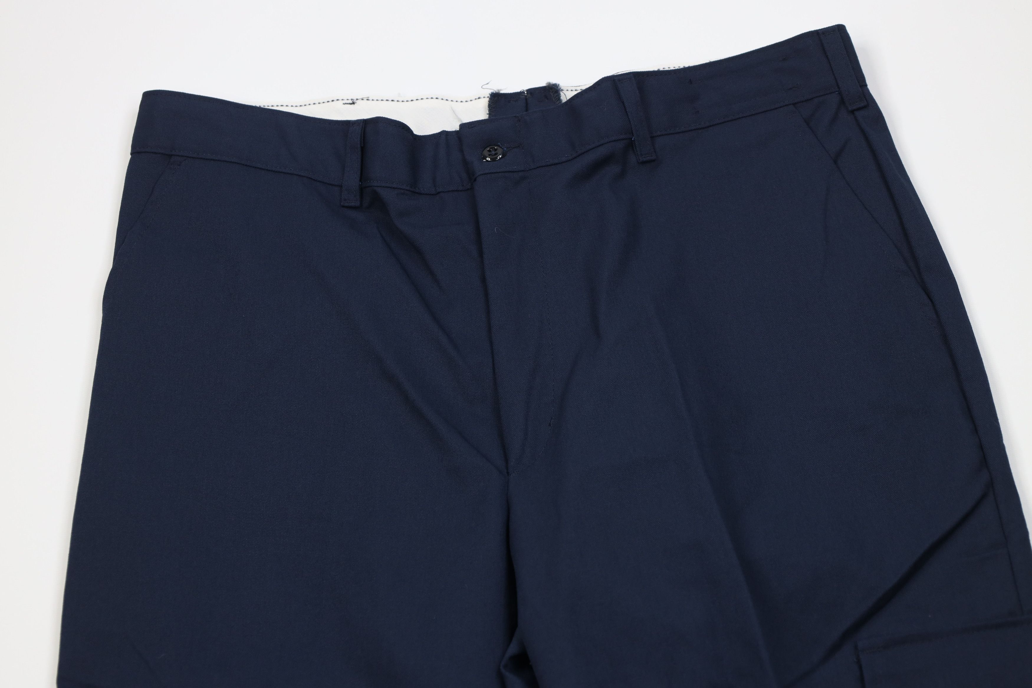 Vintage Vinage 90s Y2K Streetwear Wide Leg Cargo Pants Navy Blue Size US 38 / EU 54 - 2 Thumbnail