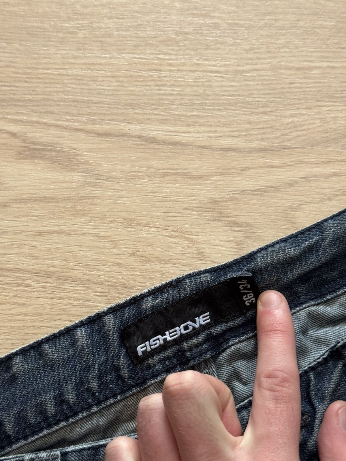 Vintage Vintage 00’s Fishbone y2k Blue Denim Distressed Baggy Pants Size US 36 / EU 52 - 11 Thumbnail
