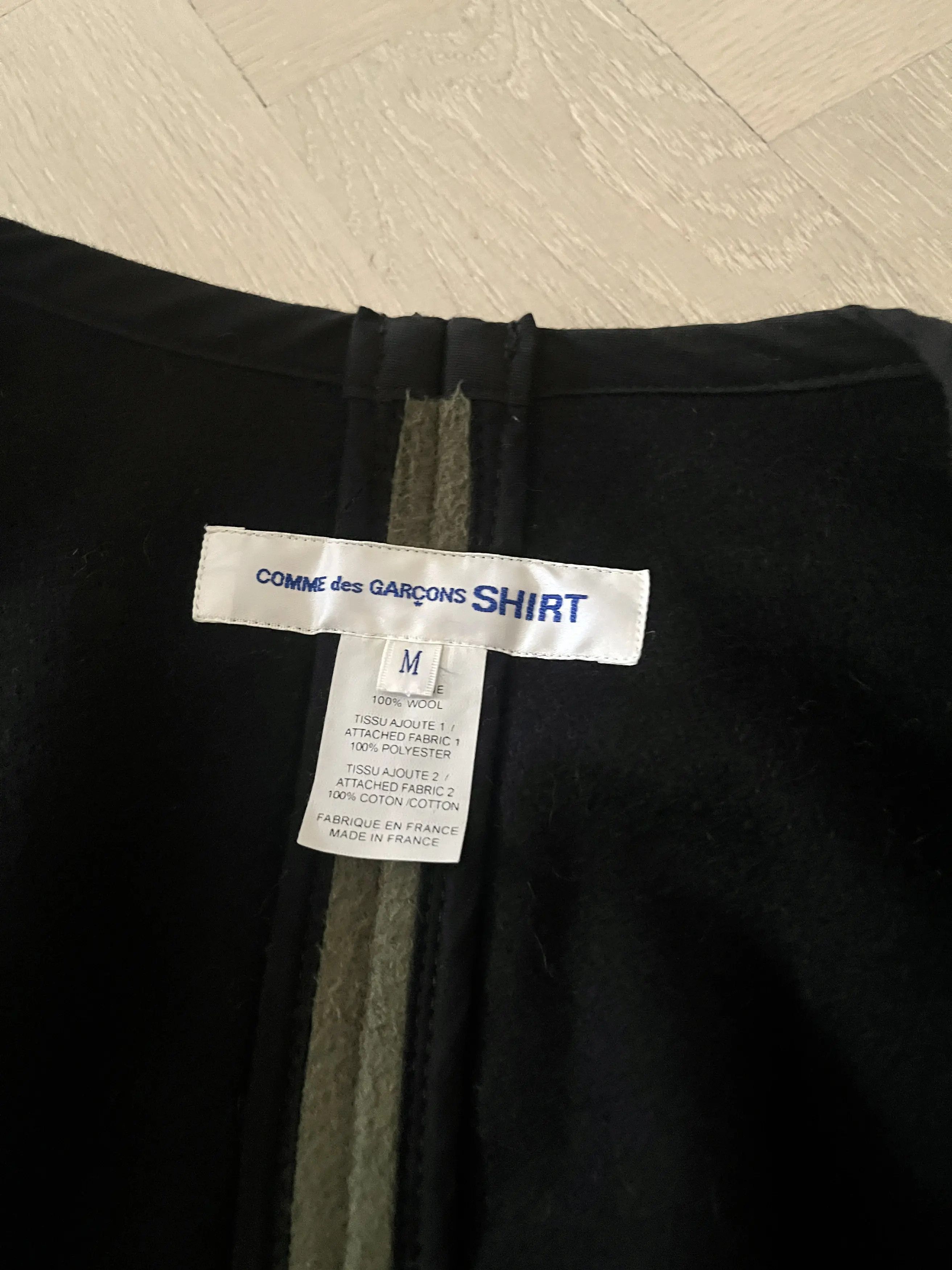 Comme des Garcons SHIRT Comme Des Garcons Shirt Wool Coat / Medium Size US M / EU 48-50 / 2 - 7 Thumbnail