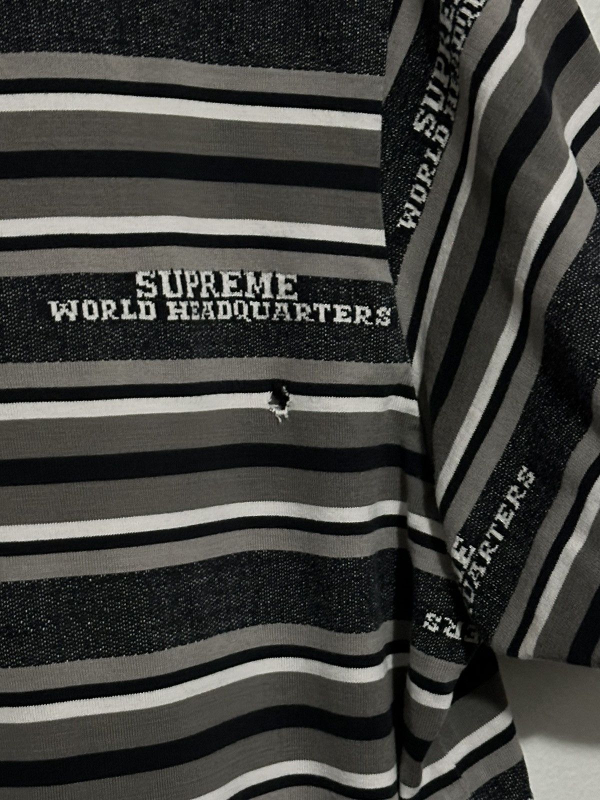 Supreme Supreme HQ Stripe S/S Top Tee Size US M / EU 48-50 / 2 - 4 Thumbnail