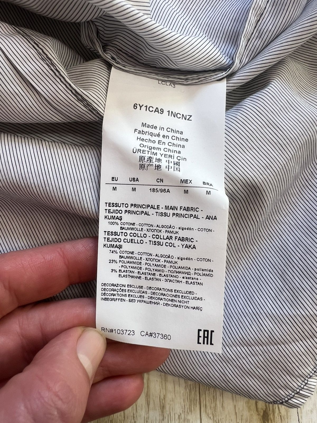 Emporio Armani Emporio Armani Striped Shirt – Size M Size US M / EU 48-50 / 2 - 8 Thumbnail
