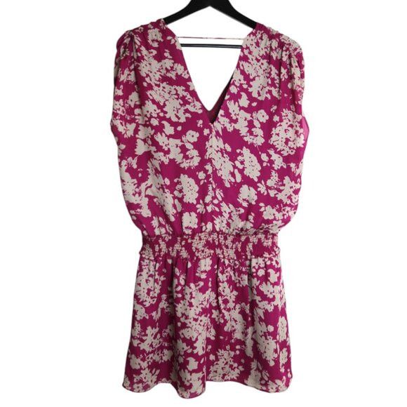 Ramy Brook Ramy Brook Silk Blouson Shift Mini Dress Smocked Waist Size S / US 4 / IT 40 - 4 Thumbnail