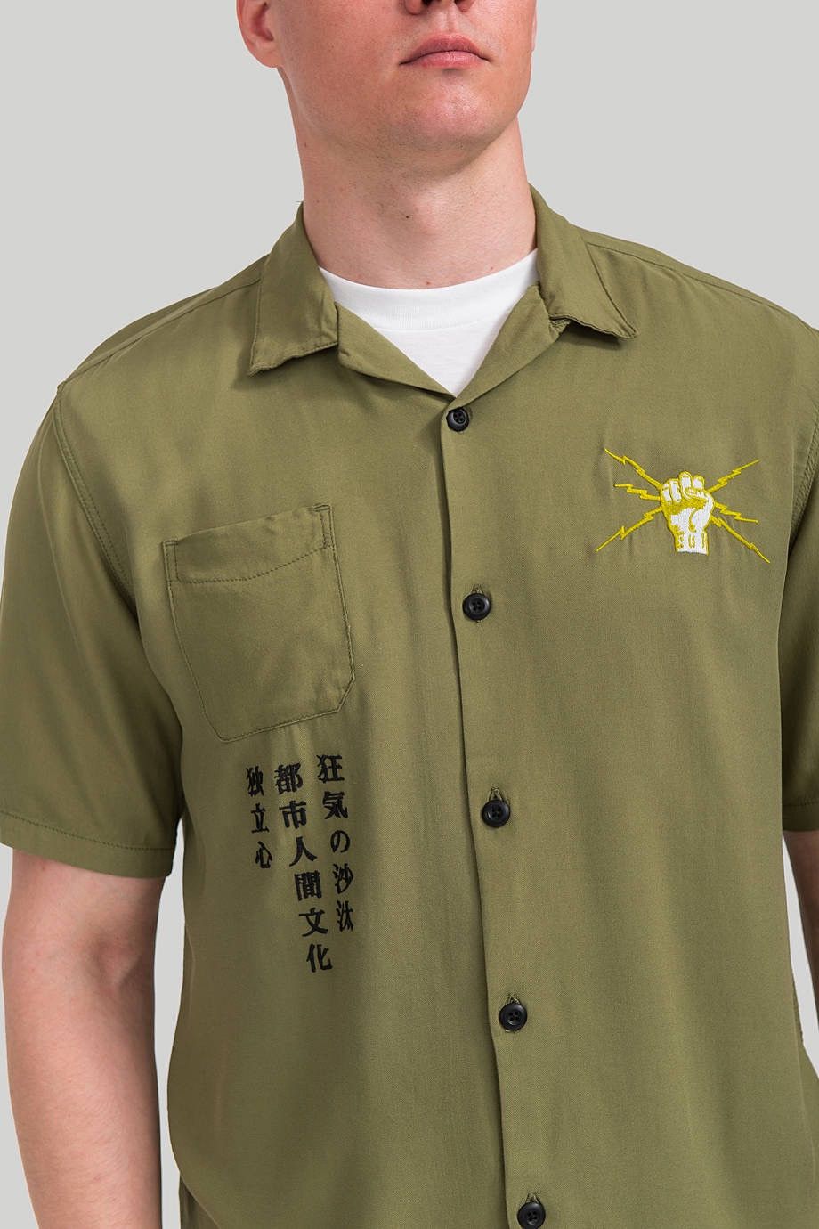 Edwin Edwin Mens Martini Autonomous Olive Shirt Size S Size US S / EU 44-46 / 1 - 8 Thumbnail