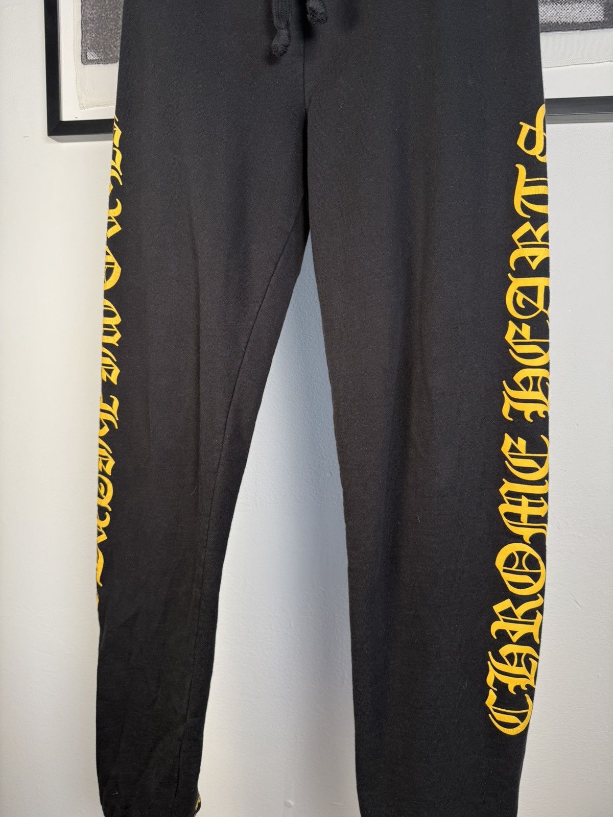 Chrome Hearts ICONIC EVERYDAY⚡️VOLT COLORWAY LOGO "FUCK YOU" SWEATPANTS Size US 32 / EU 48 - 5 Thumbnail
