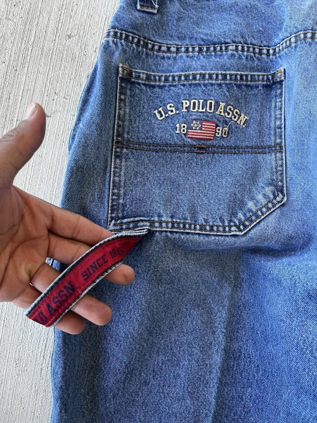 U.S. Polo Assn. VTG US Polo Assn. Carpenter Jeans Mens 38x30 Blue Baggy Size US 38 / EU 54 - 4 Thumbnail