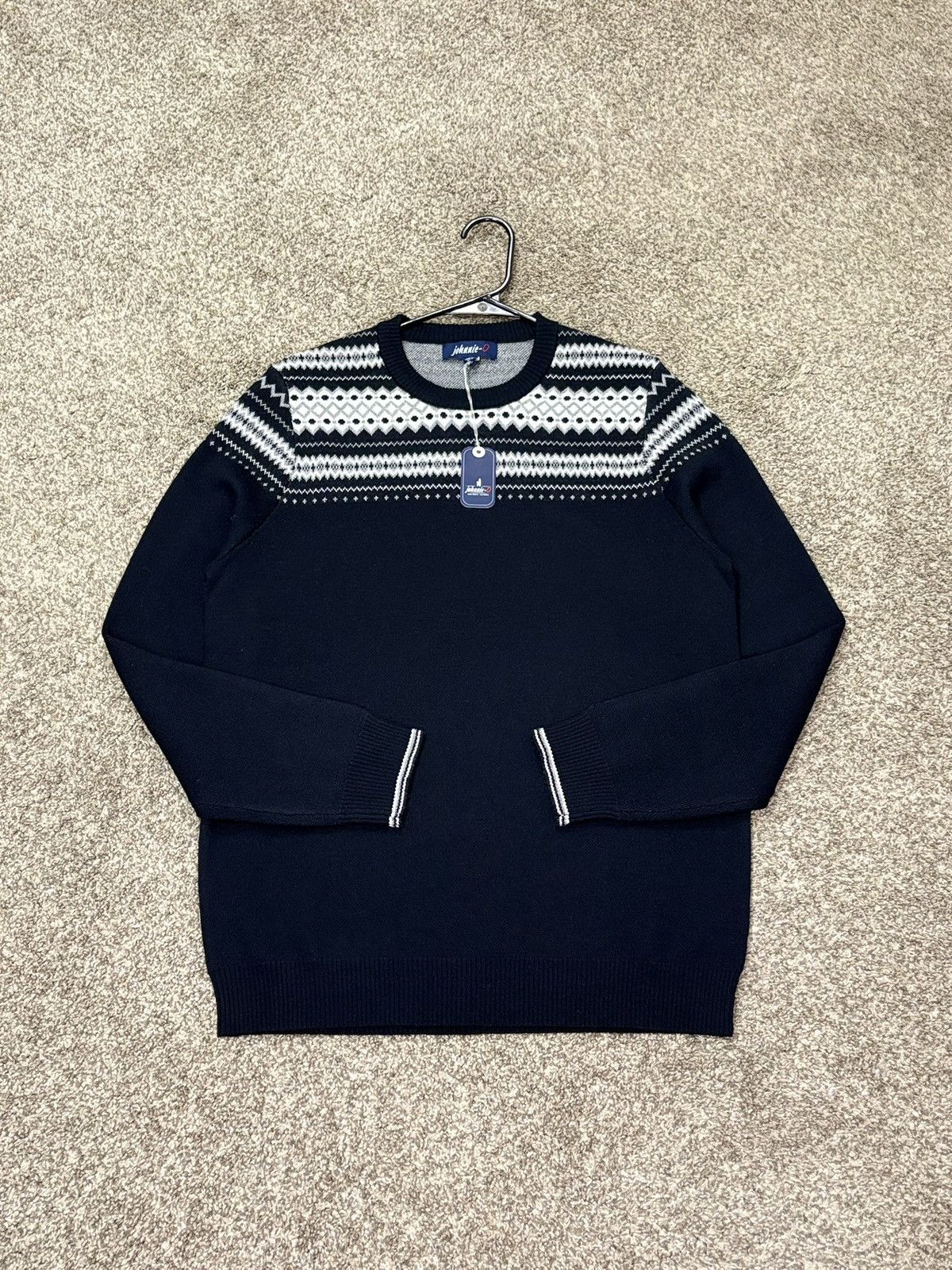 johnnie-O Johnnie-O Sweater Men’s Medium 100% Merino Wool Navy Blue Size US M / EU 48-50 / 2 - 6 Thumbnail