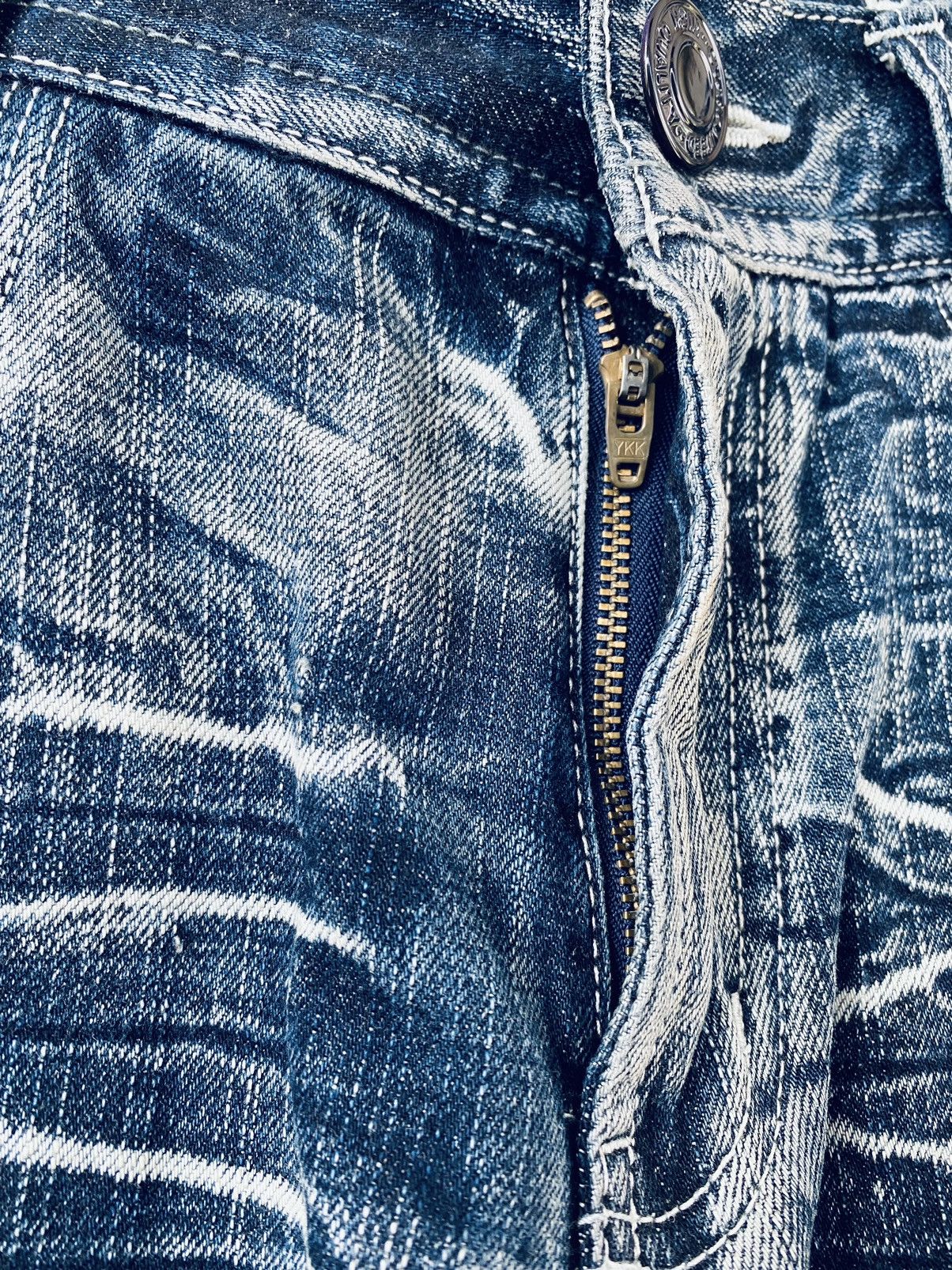 Japanese Brand Vintage Sorridere Flared Distressed Denim Pants Size US 34 / EU 50 - 14 Thumbnail