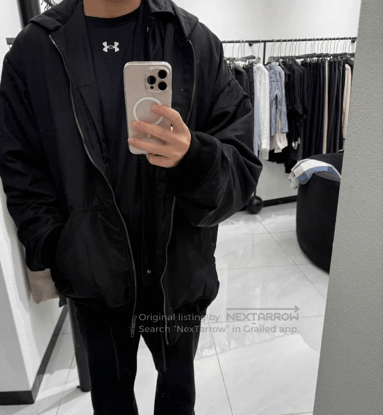 Balenciaga Balenciaga Black Embroidered Nylon Cotton Jacket Size US S / EU 44-46 / 1 - 6 Thumbnail