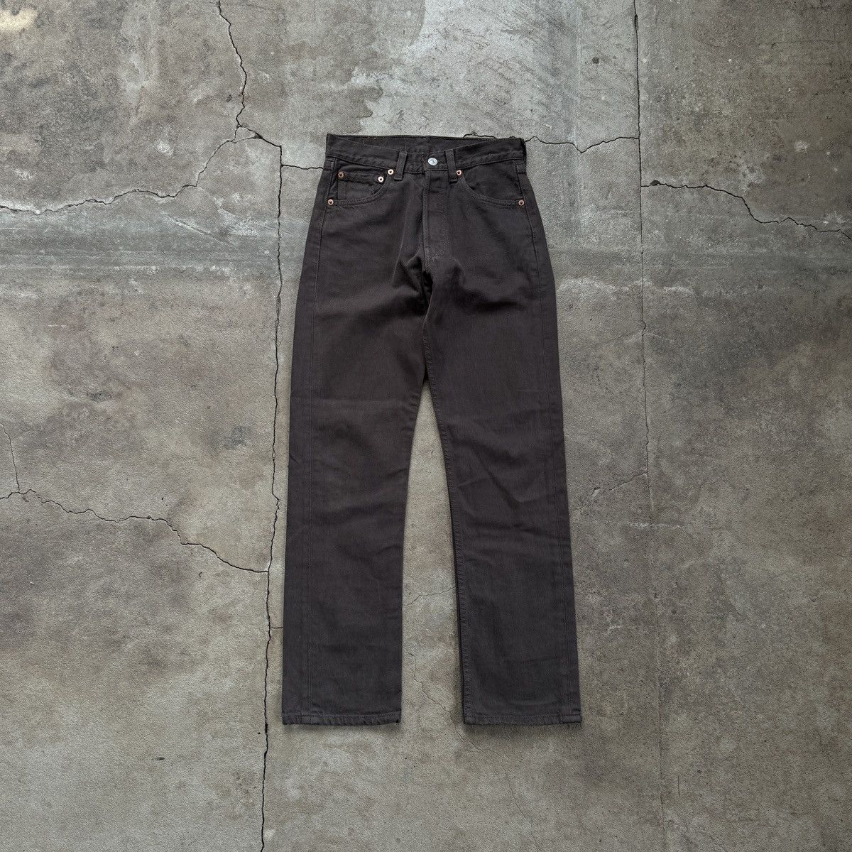 Levi's Vintage Levis 501 USA Brown Denim Size 27" / US 4 / IT 40 - 1 Thumbnail