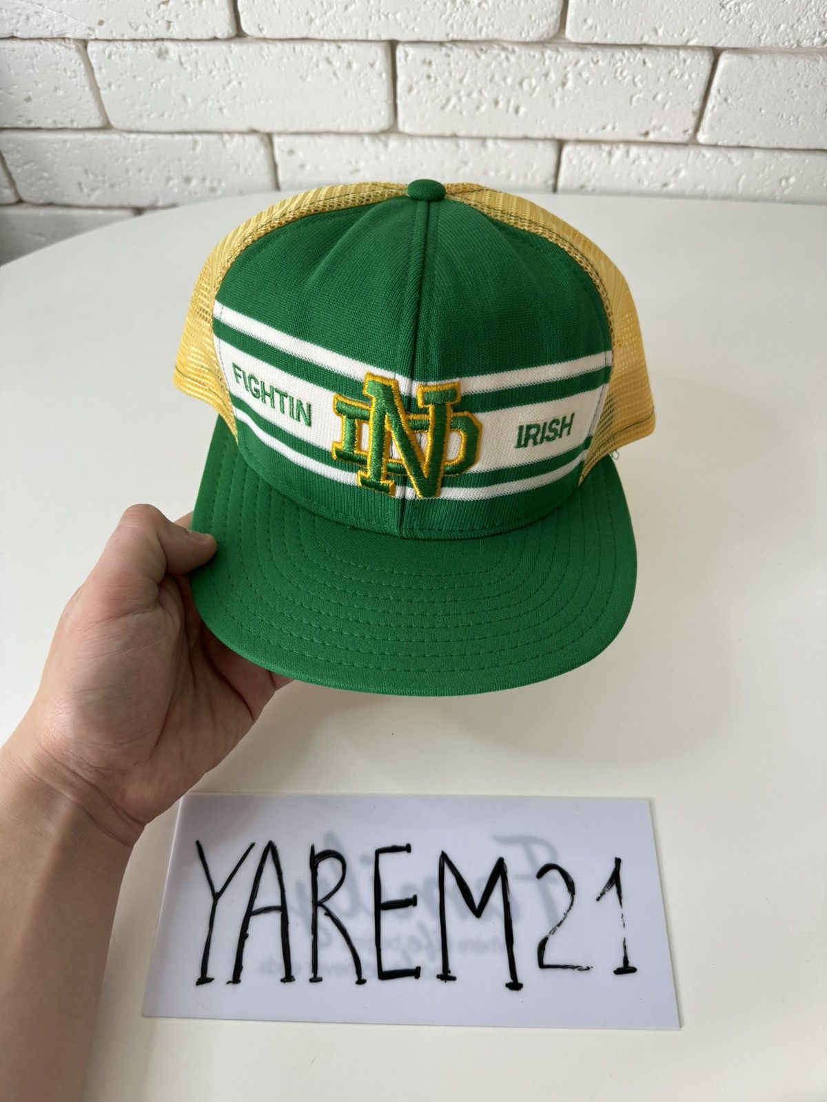 Vintage Notre Dame Fighting Irish Wrap cap hat Size ONE SIZE - 2 Thumbnail
