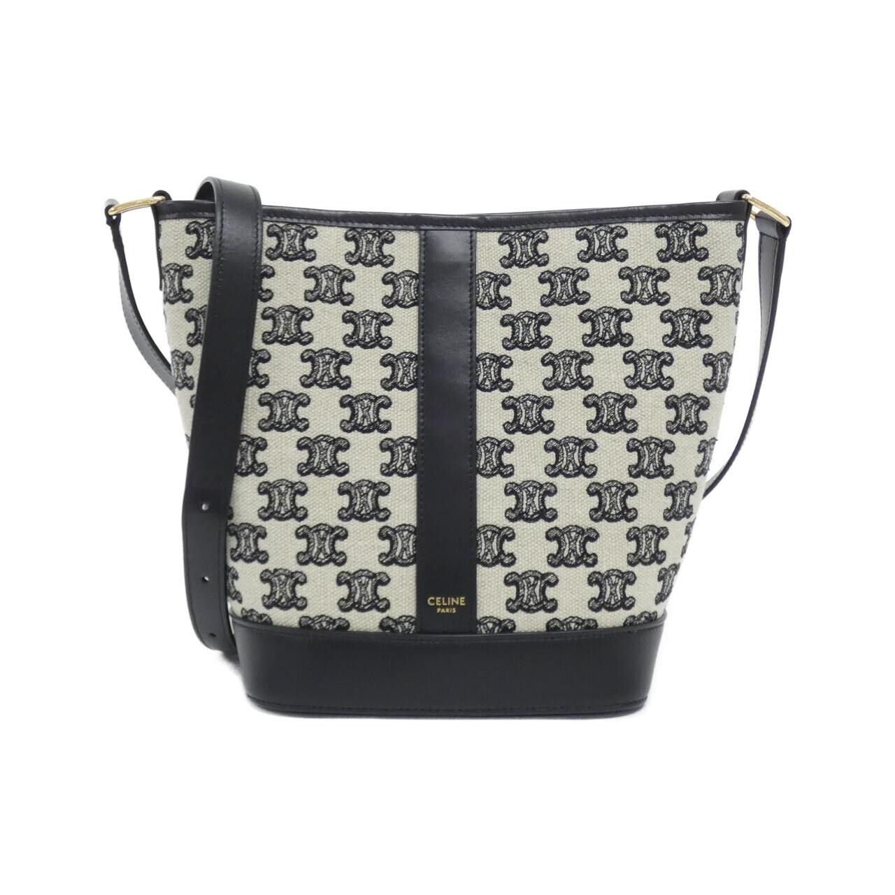 Celine Celine Celine Small Bucket Canvas Shoulder Bag Textile Shoulder Bag 191442CS8 DUTY FREE for USA Size ONE SIZE - 1 Thumbnail